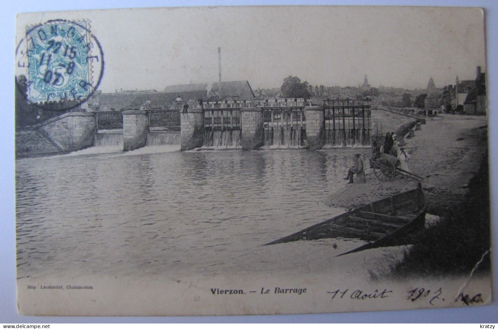 FRANCE - CHER - VIERZON - Le Barrage - 1907 - Vierzon