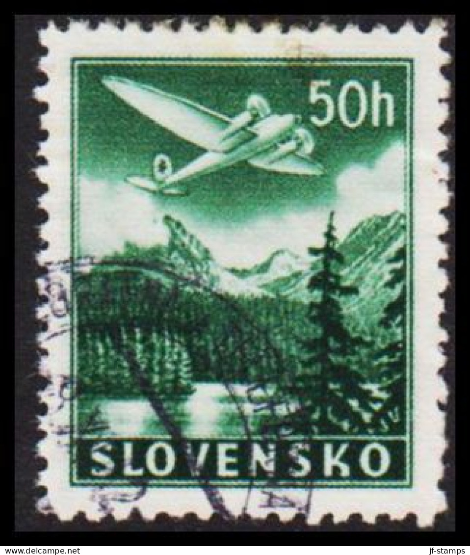 1939. SLOVENSKO AIR MAIL Heinkel He 111 50 H. (Michel 49) - JF545977 - Used Stamps