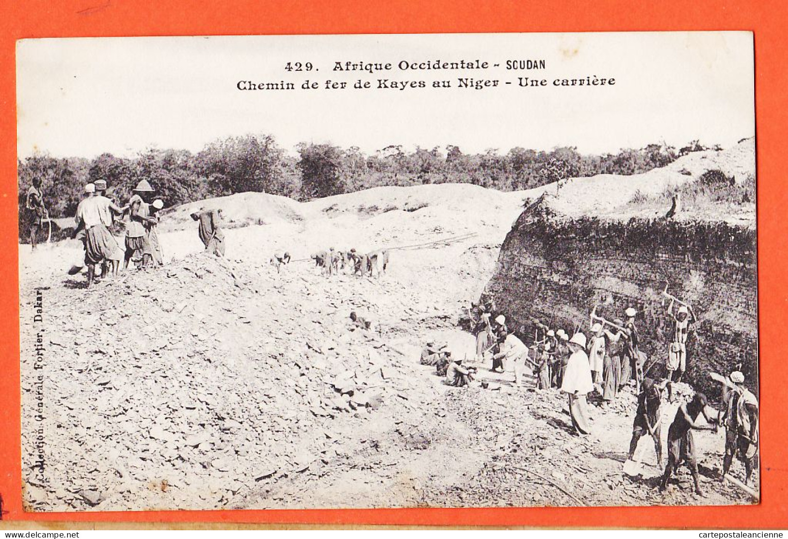 32995 / ⭐ (•◡•) Chemin Fer KAYES Au NIGER Soudan ◉ Une Carriere 1905s ◉ Collection Generale FORTIER 429 Dakar A.O.F - Sudán