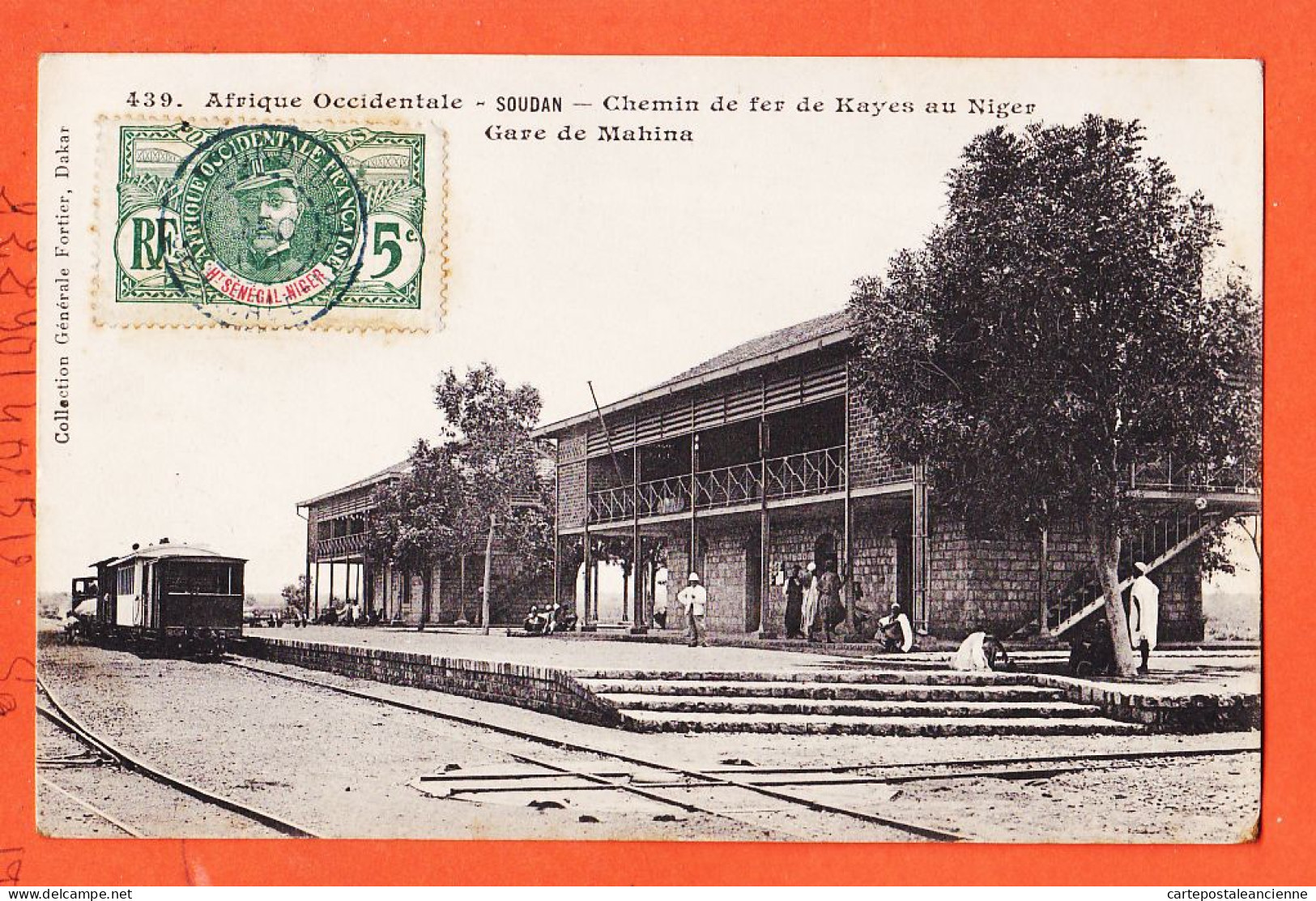 32986 / ⭐ MAHINA ◉ Chemin De Fer KAYES Au NIGER (•◡•) Gare Train 1908 à JEAN-JEAN 2 Rue Laroche Albi ◉ FORTIER 439 - Sudán