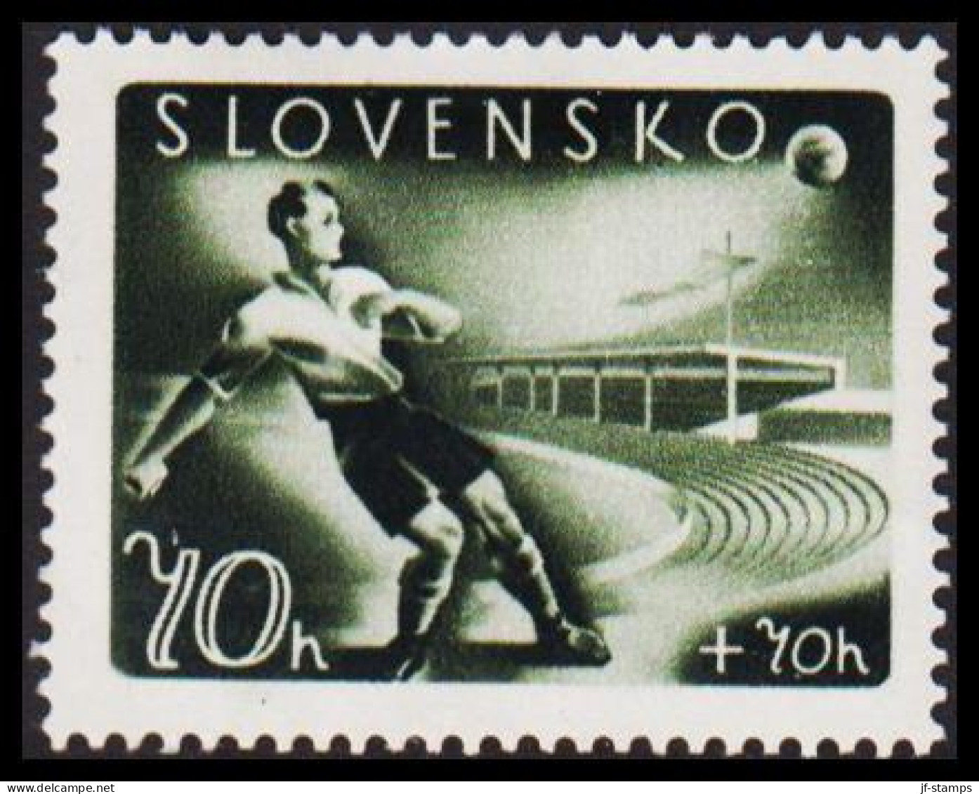 1944. SLOVENSKO Sport 70 H Hinged.  (Michel 147) - JF546004 - Nuevos