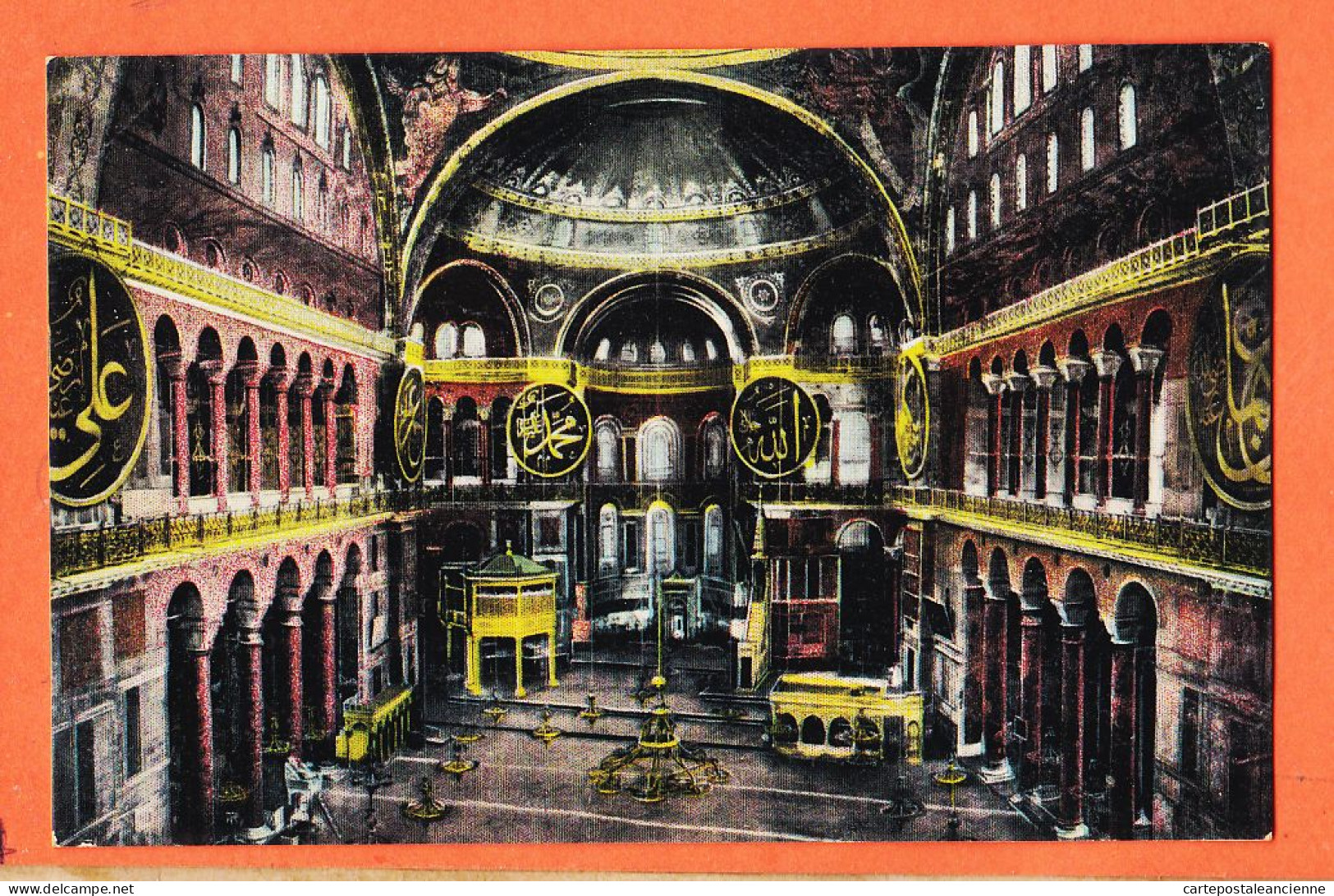 32841 / ⭐ Etat Parfait ♥️ CONSTANTINOPLE Turquie  (•◡•) Interieur Mosquée SAINTE-SOPHIE Ste 1910s ◉ Editeur M.J.C 390 - Turkey