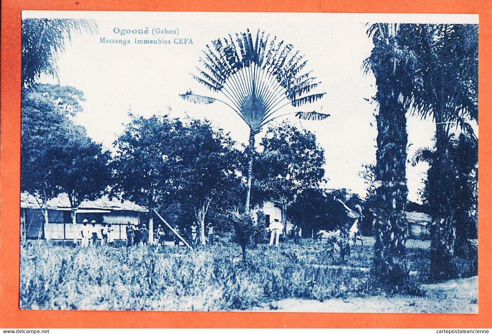 32775 / ⭐ N'GOUNIE (•◡•) Gabon ◉ Le WARF Compagnie Exploitations Forestieres Africaines 1920s ◉ C.E.F.A CEFA  - Gabon