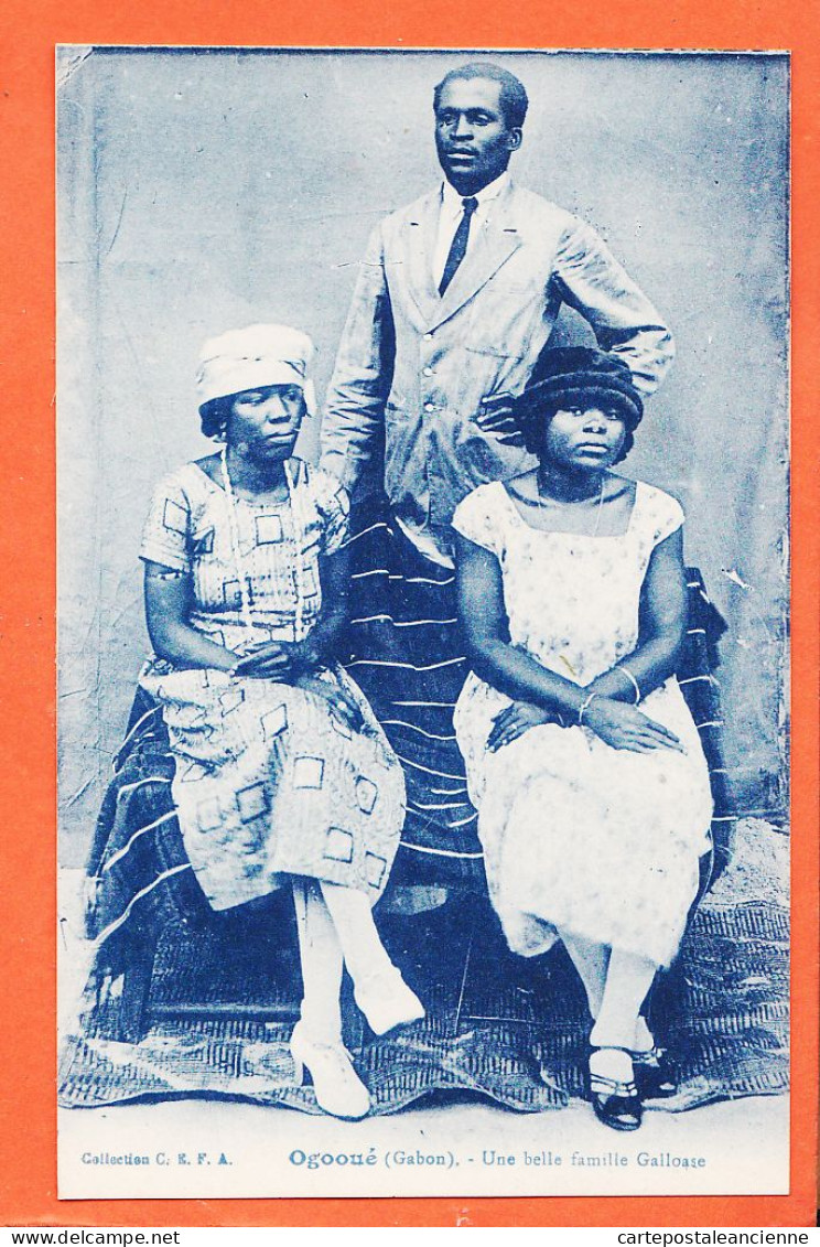 32756 / ♥️ Peu Commun Ethnic Gabonais OGOOUE (•◡•) Gabon ◉ Une Belle Famille GALLOASE 1920s ◉ Collection C.E.F.A CEFA  - Gabon