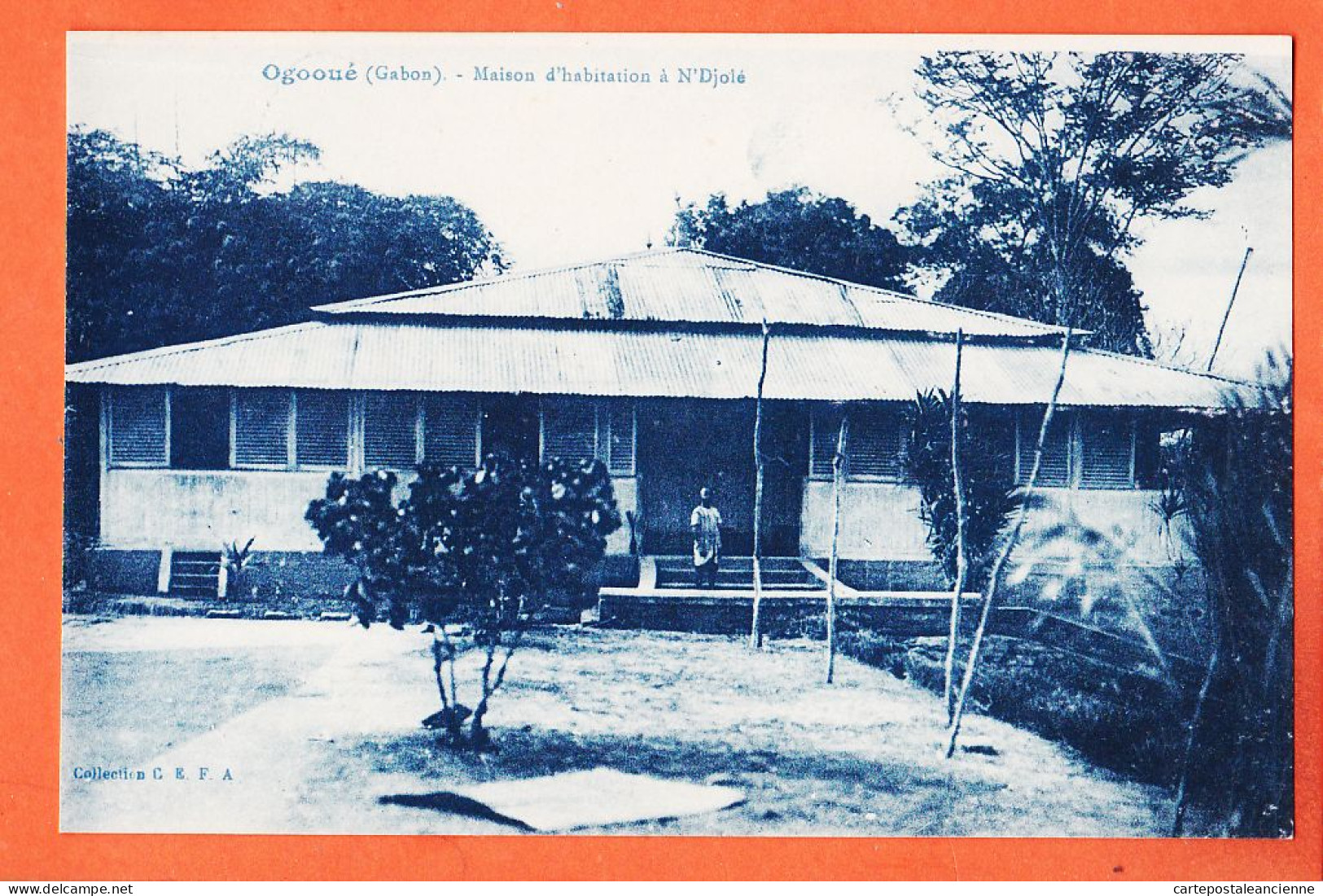 32755 / ⭐ OGOOUE (•◡•) Gabon ◉ Maison D'Habitation à N'DJOLE 1920s ◉ Collection C.E.F.A CEFA  - Gabun