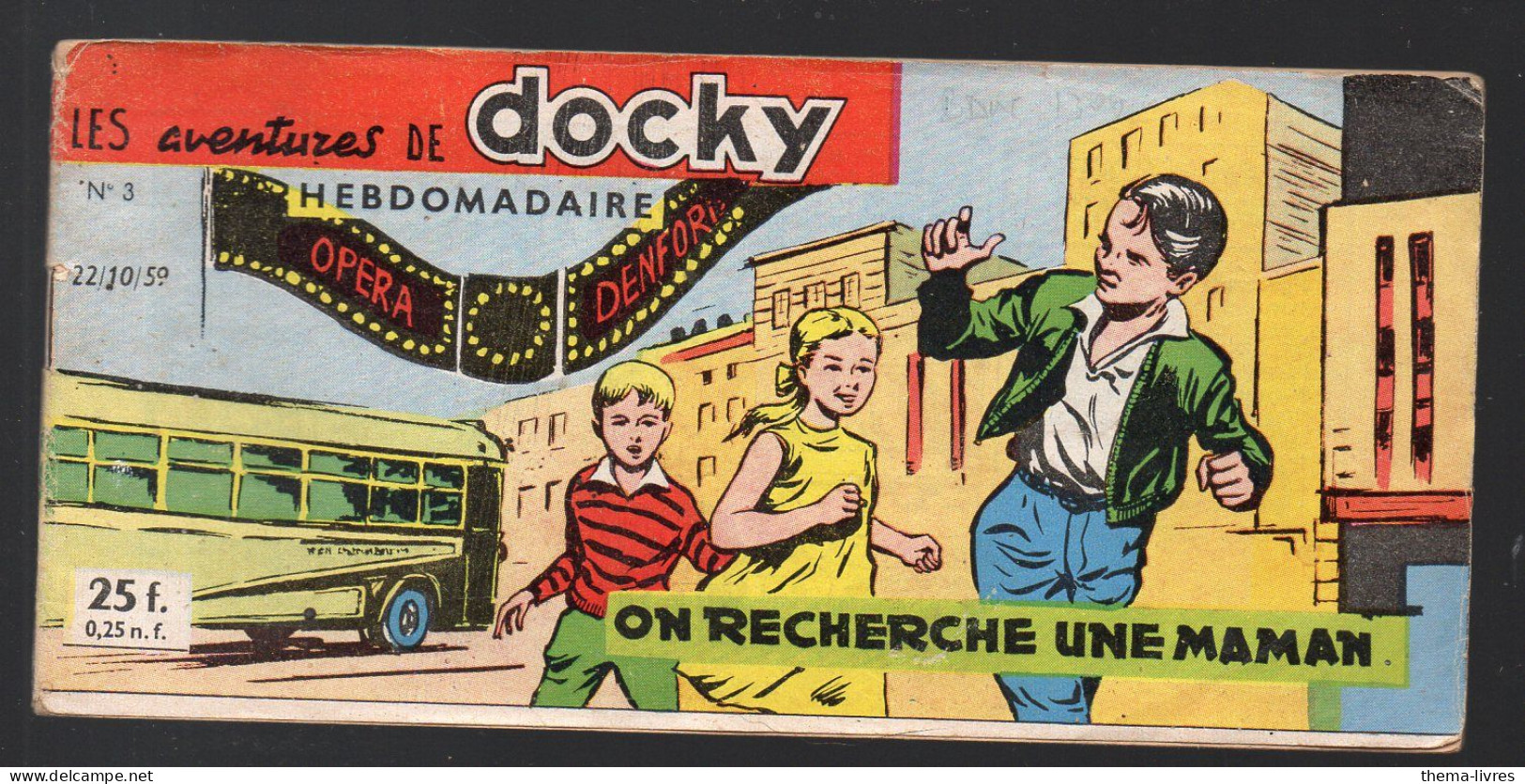 BD  / LES AVENTURES DE DOCKY N°3  1959  On Recherche Une Maman  (PPP47356 / 03) - Otros & Sin Clasificación