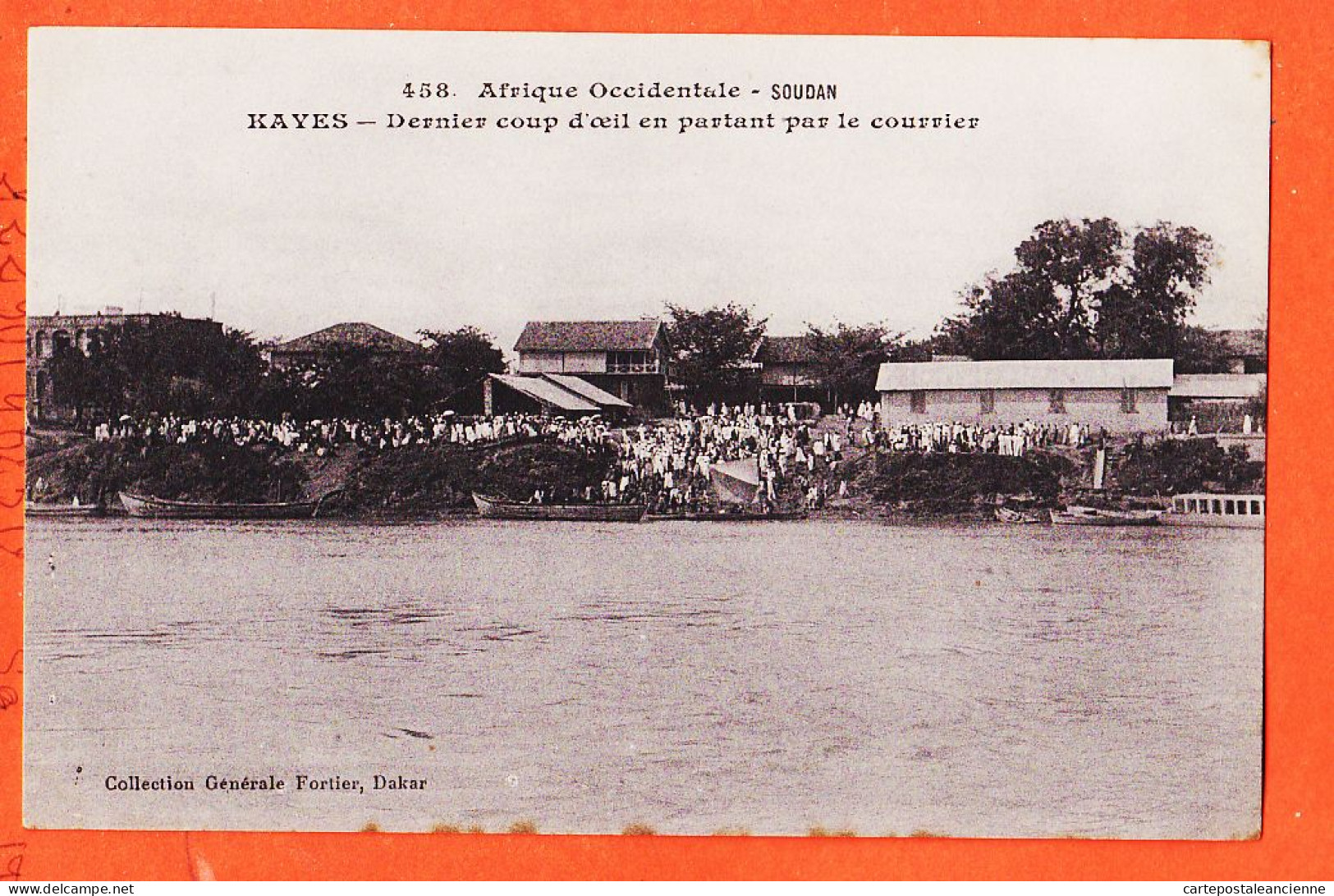 32743 / ⭐ KAYES (•◡•) Soudan ◉ Dernier Coup D'oeil En Partant Par Le Courrier 1905s ◉ FORTIER 458 Afrique Occidentale - Soedan
