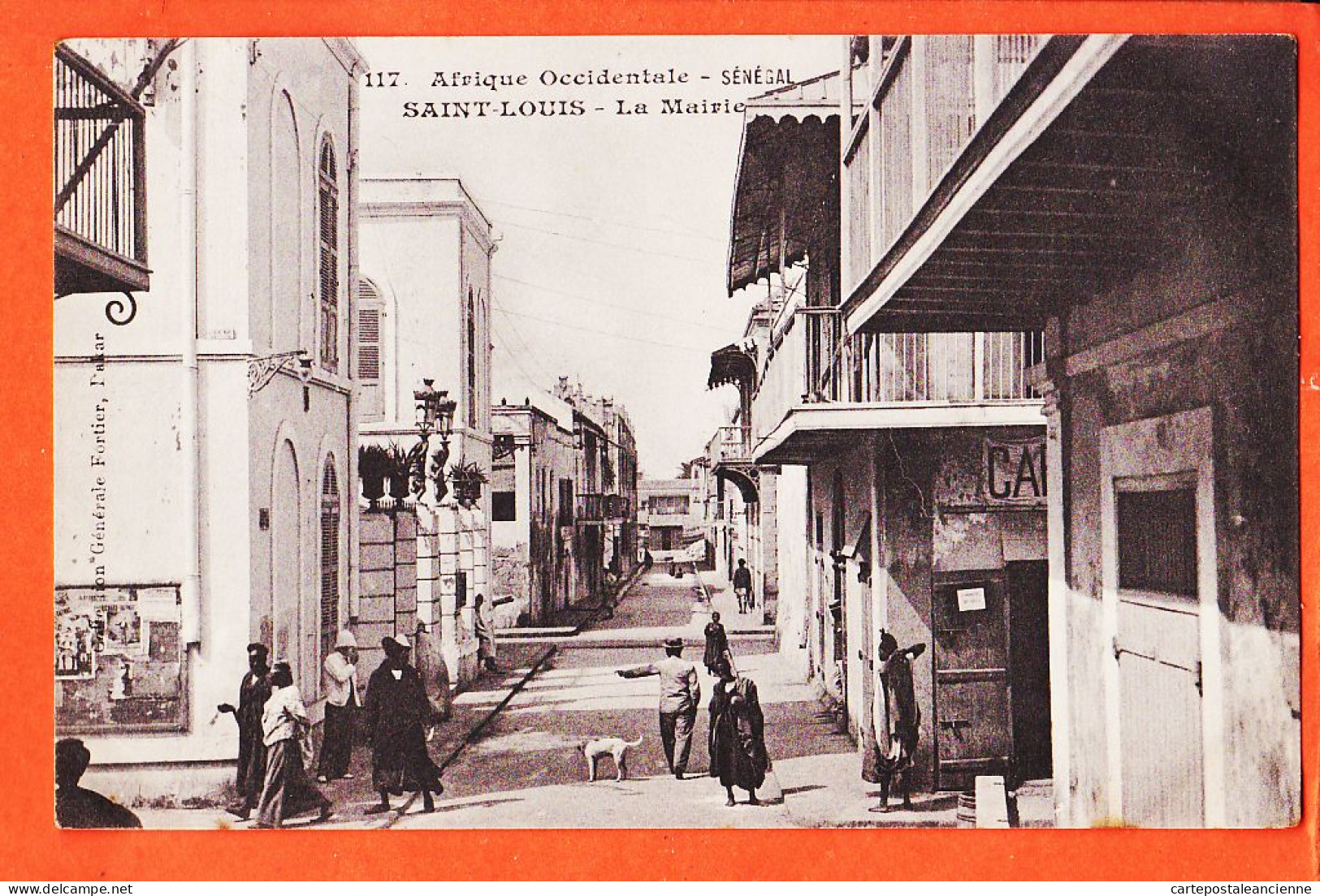 32718 / ⭐ (•◡•) SAINT-LOUIS Senegal St ◉ Scene De Rue De La Mairie 1910s ◉ Collection FORTIER 117 ◉ Afrique Occidentale - Senegal