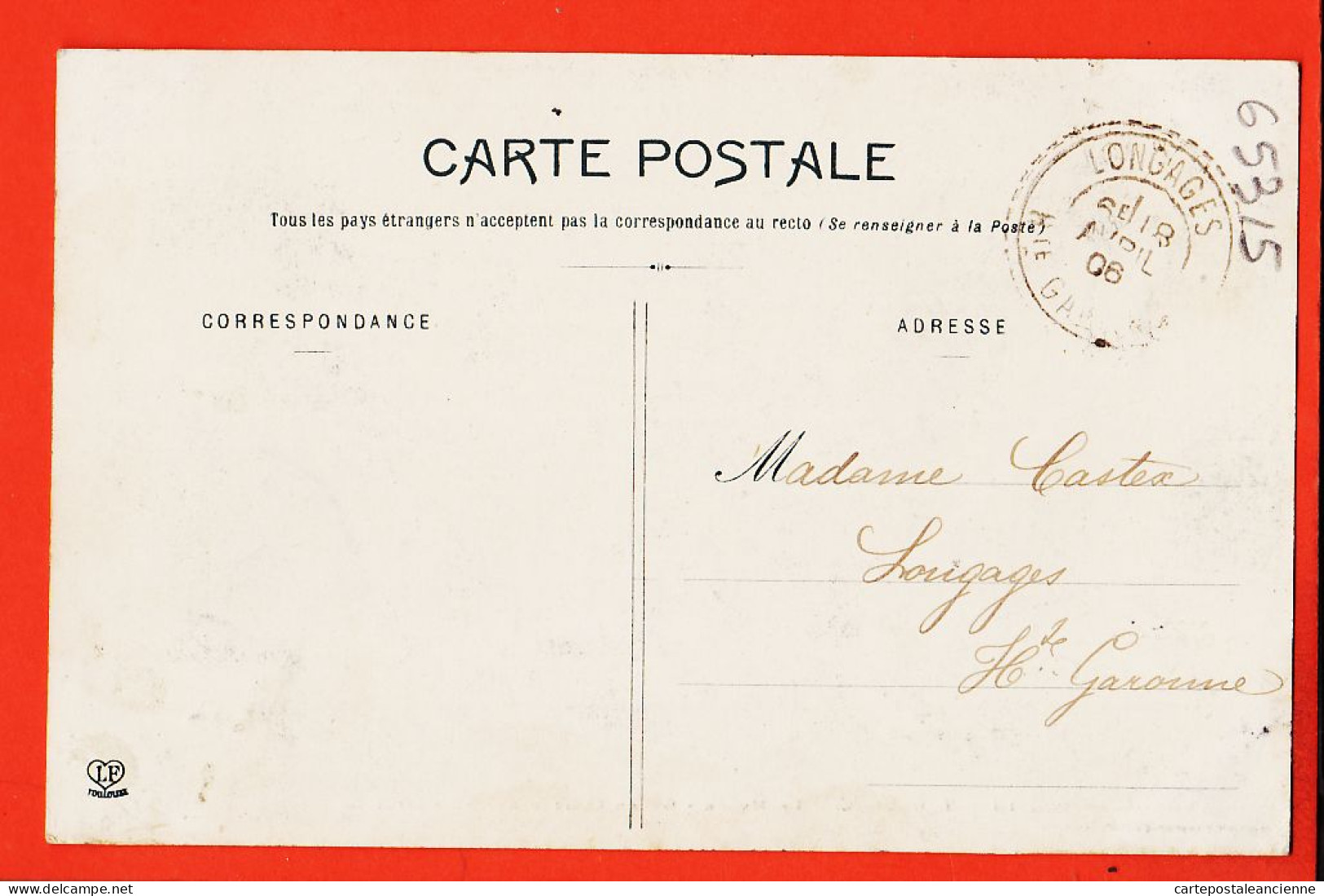 32647 / ⭐ (•◡•) TOULOUSE 31-Haute Garonne ◉ Musée Grand Cloitre Des AUGUSTINS 1906 à CASTEX Longages ◉ LABOUCHE 13 - Toulouse