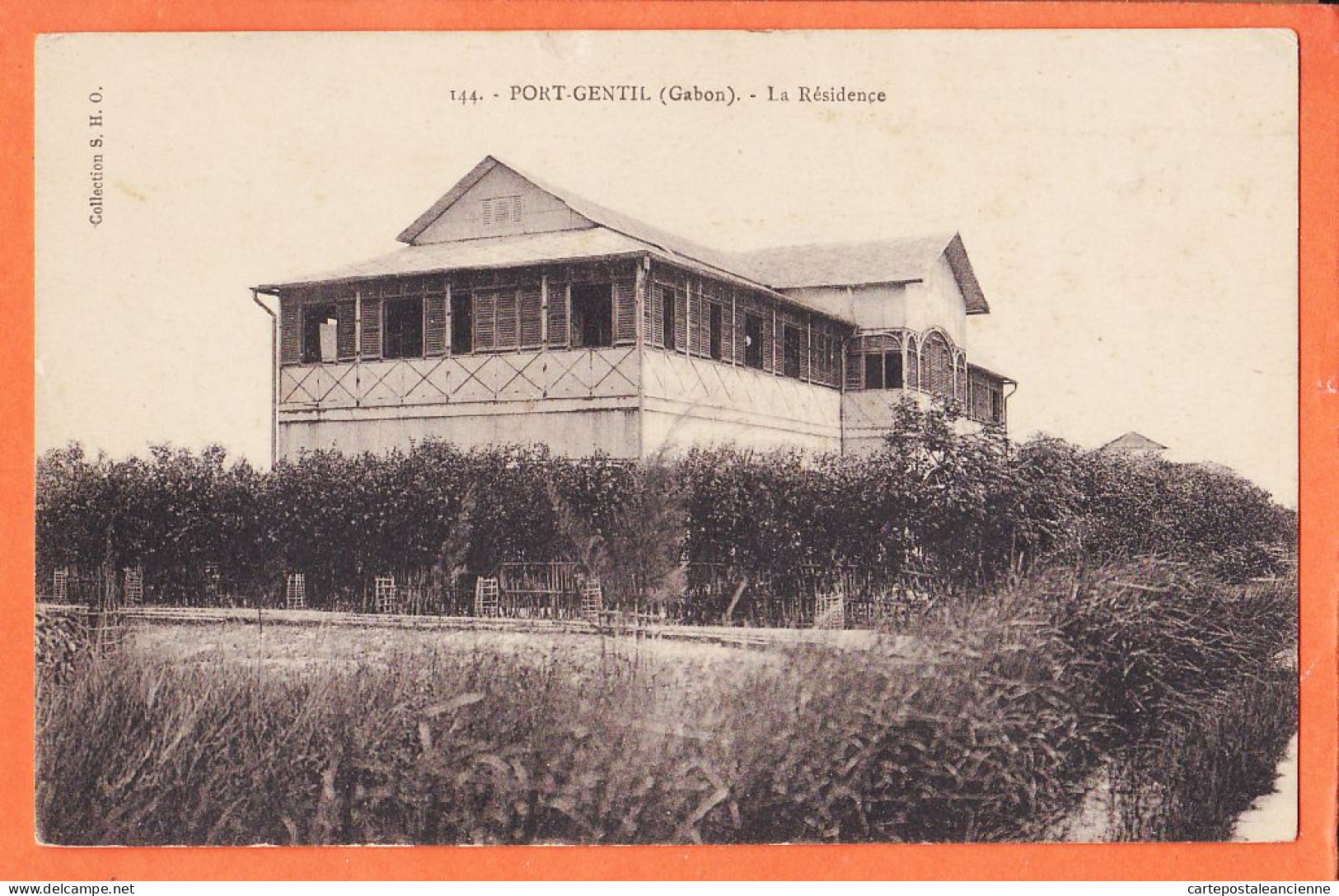 32636 / ⭐ (•◡•) PORT-GENTIL Gabon ◉ La Residence 1910s ◉ Collection S.H.O 114 - Gabun