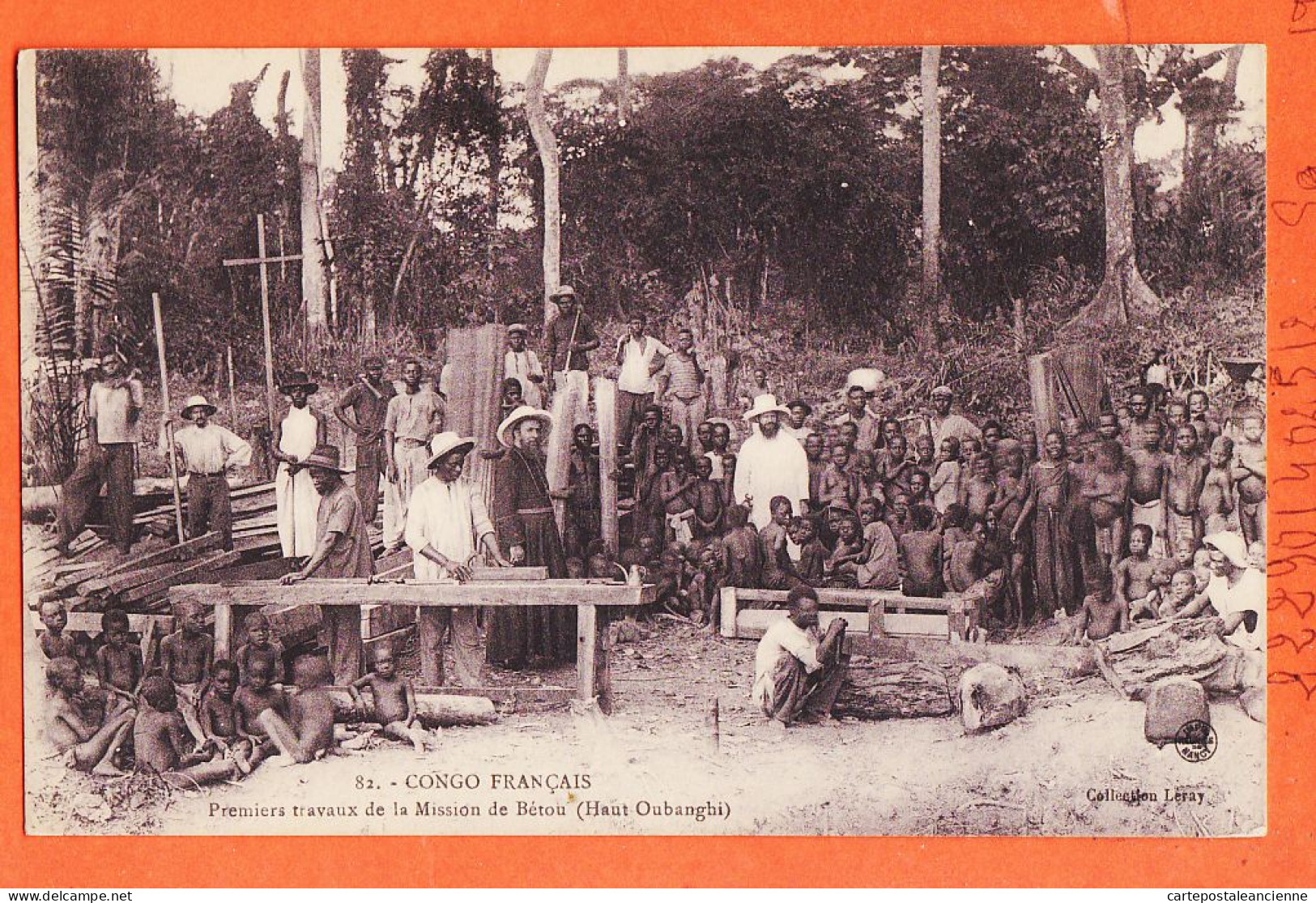 32627 / ♥️ (•◡•) BETOU Haut-Oubanghi Congo Français ◉ Premier Travaux Mission ◉ Collection LERAY 82 Mission Mgr AUGOUARD - Congo Français