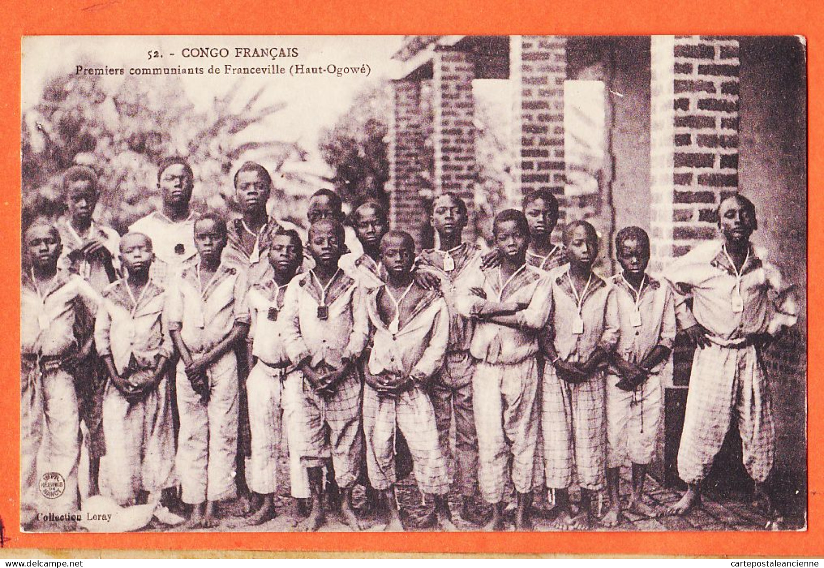 32611 / ⭐ (•◡•) BRAZZAVILLE Congo Français ◉ Ecole Primaire Mission Mgr AUGOUARD ◉ Collection LERAY 50 - Congo Français