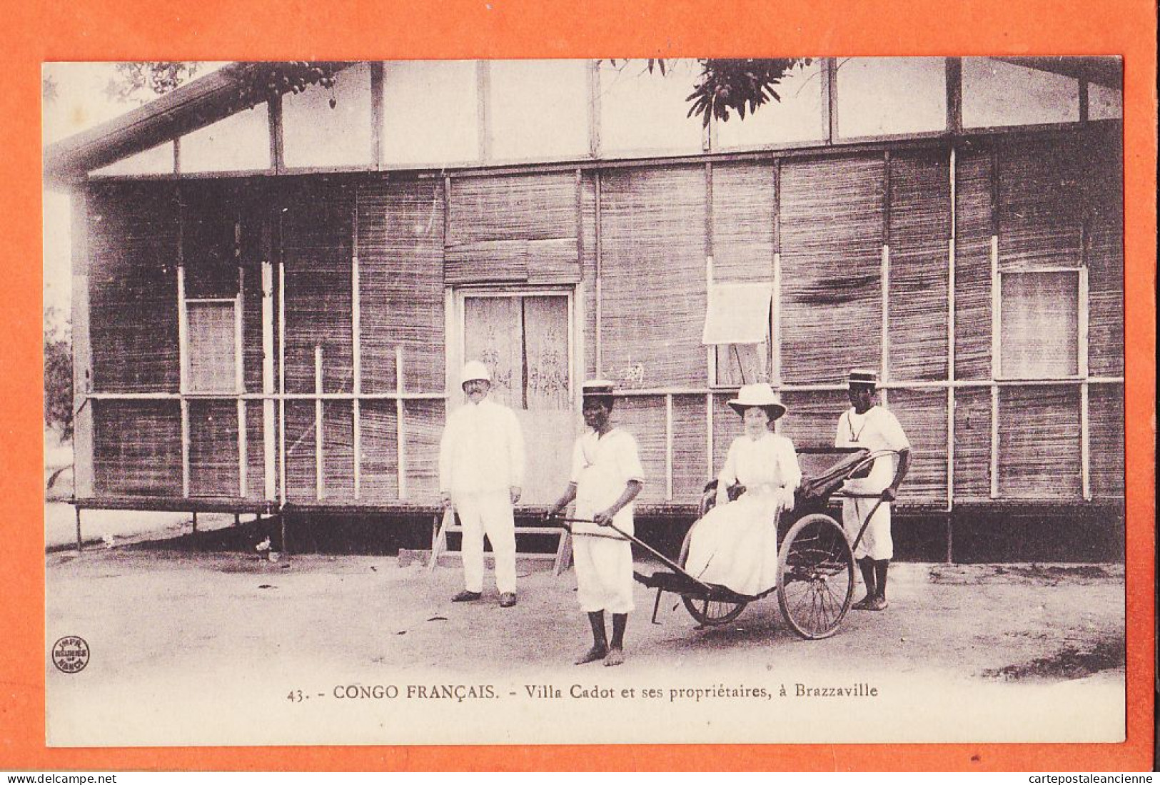 32606 / ⭐ (•◡•) BRAZZAVILLE Congo Français ◉ Villa CADOT Et Ses Propriétaires ◉ Collection LERAY 43 - Congo Francese