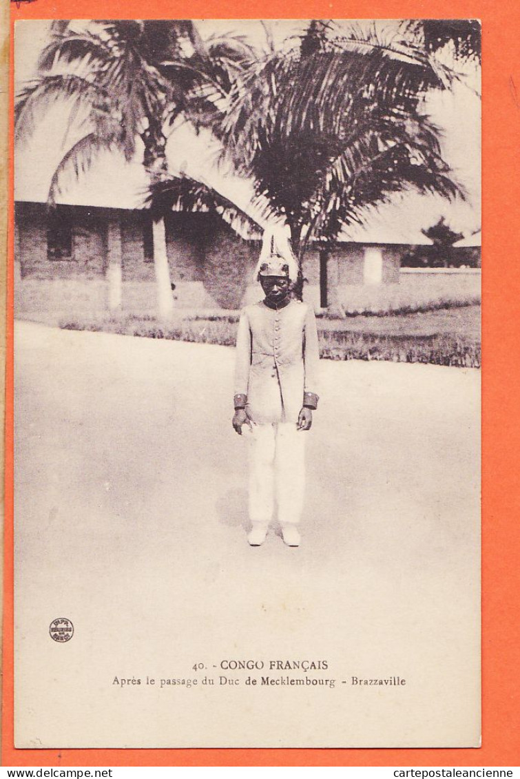 32604 / ⭐ (•◡•) BRAZZAVILLE Congo Français ◉ Après Passage Duc De MECKLEMBOURG Mission AUGOUARD ◉ Collection LERAY 40 - French Congo