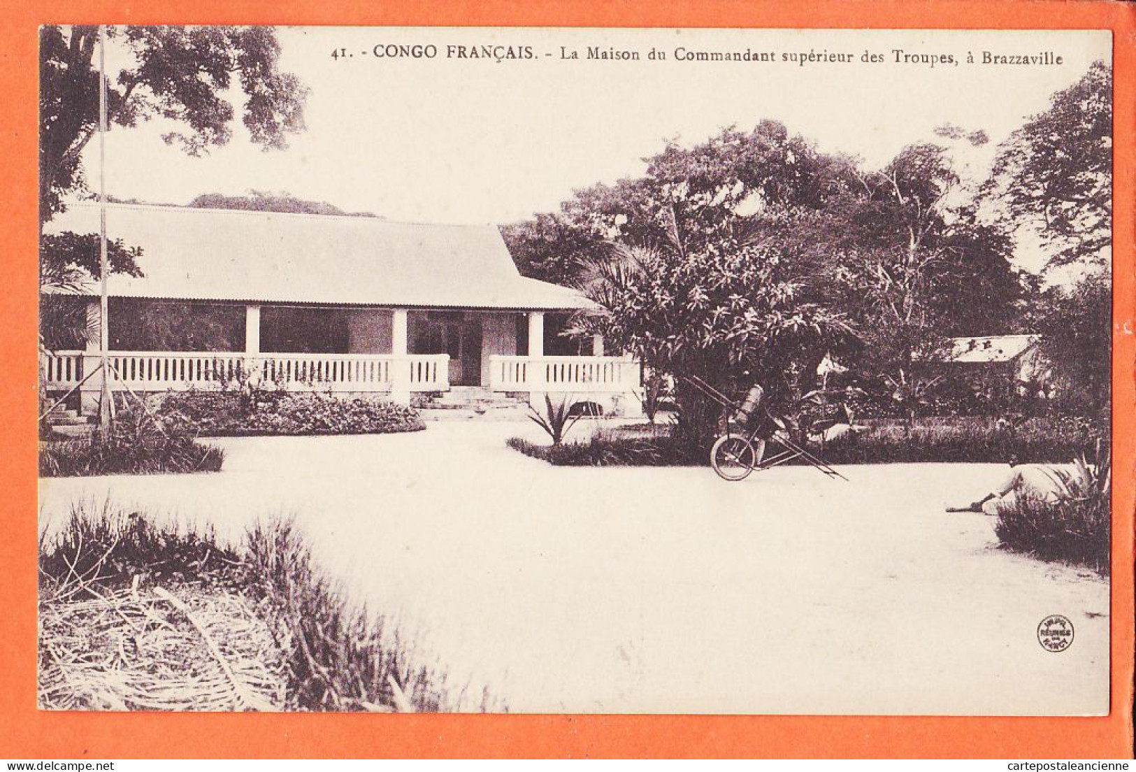 32605 / ⭐ (•◡•) BRAZZAVILLE Congo Français ◉ Maison Commandant Supérieur Des Troupes ◉ Collection LERAY 40 - French Congo