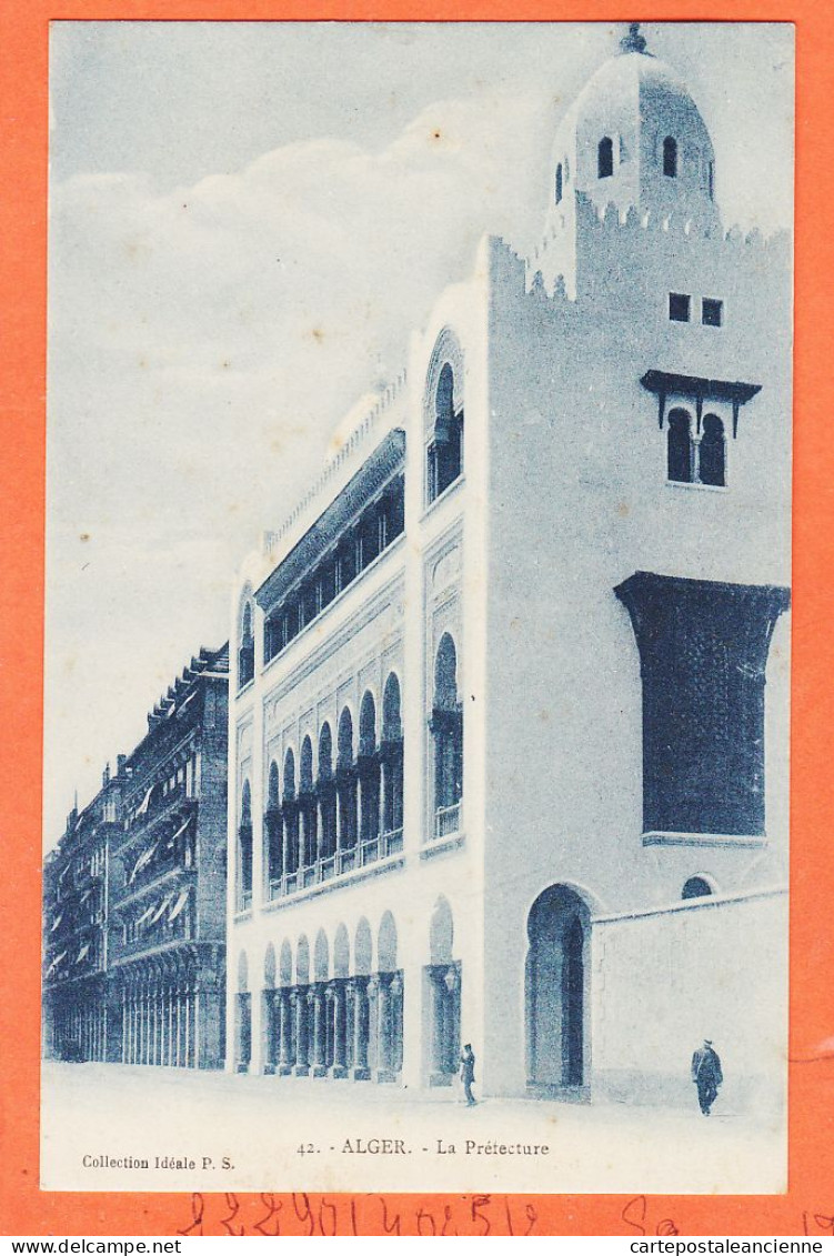 32517 / ⭐ (•◡•) ALGER Algérie ◉ La Prefecture 1910s ◉ Collection IDEALE P.S 42 Edition Bleutée - Algiers