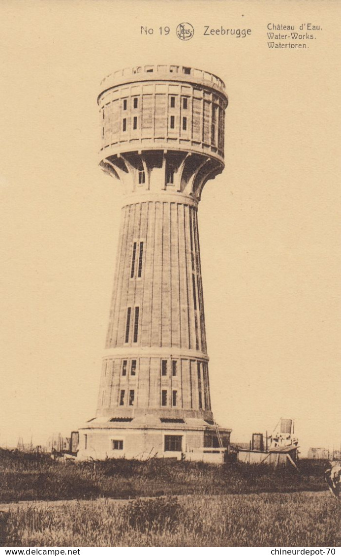 ZEEBRUGGE  LE CHATEAU D EAU - Zeebrugge