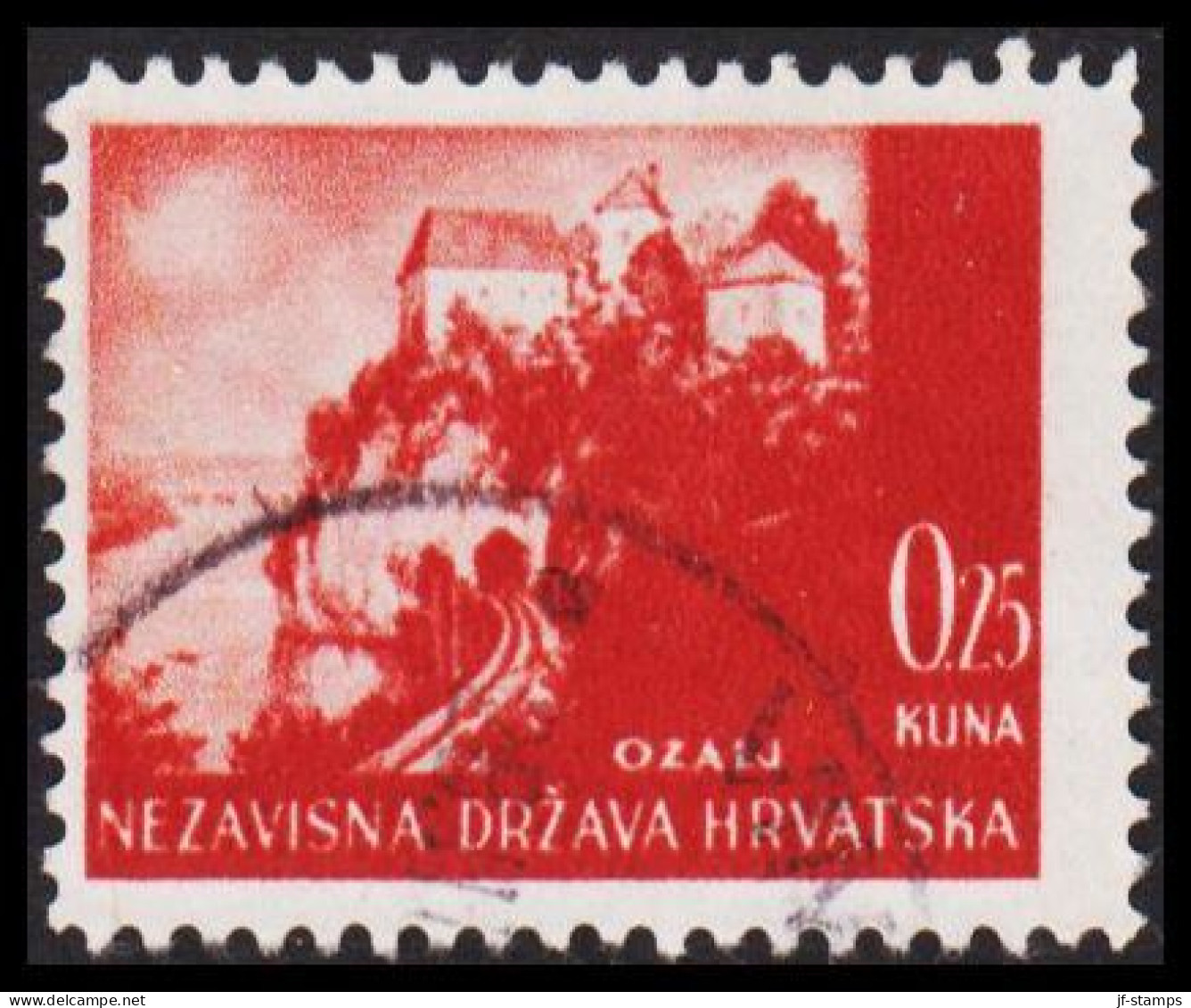 1941-1942. HRVATSKA Landscapes 0,25 KUNA.  (Michel 47) - JF546041 - Croatia