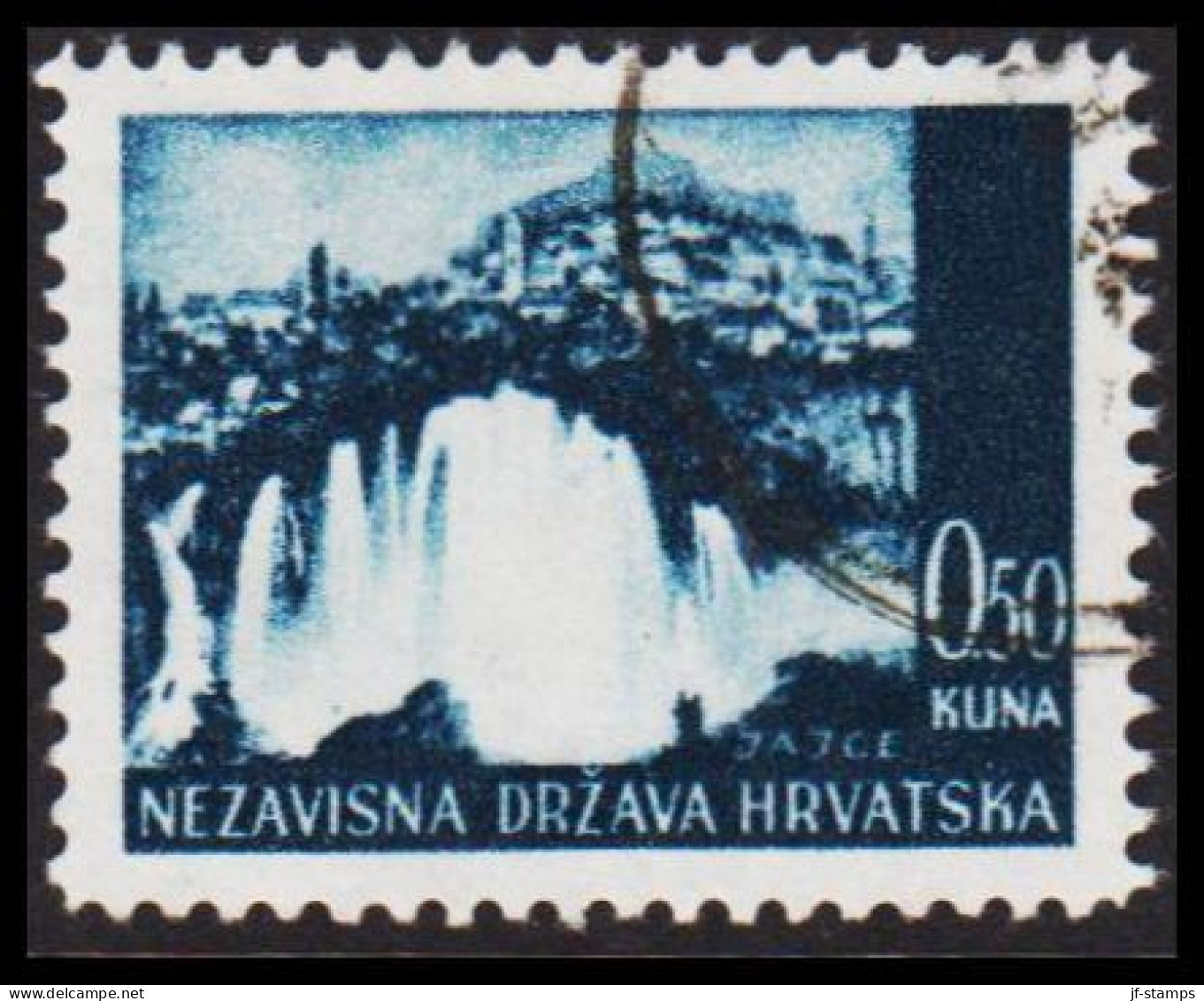 1941-1942. HRVATSKA Landscapes 0,50 KUNA.  (Michel 48) - JF546042 - Croatie