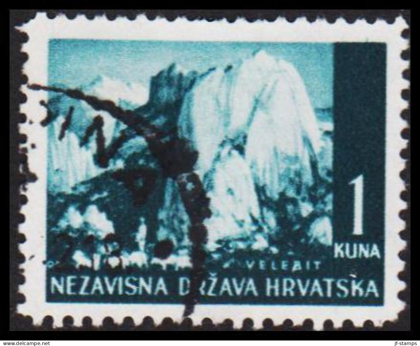 1941-1942. HRVATSKA Landscapes 1 KUNA.  (Michel 50) - JF546044 - Croatia