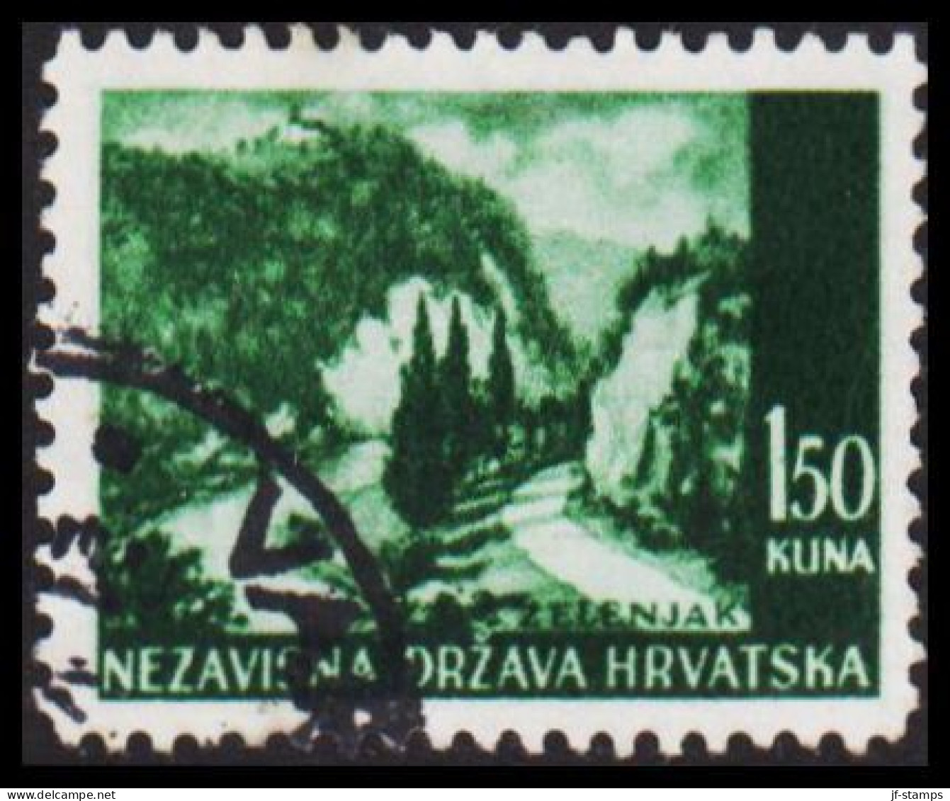 1941-1942. HRVATSKA Landscapes 1,50 KUNA.  (Michel 51) - JF546045 - Kroatië