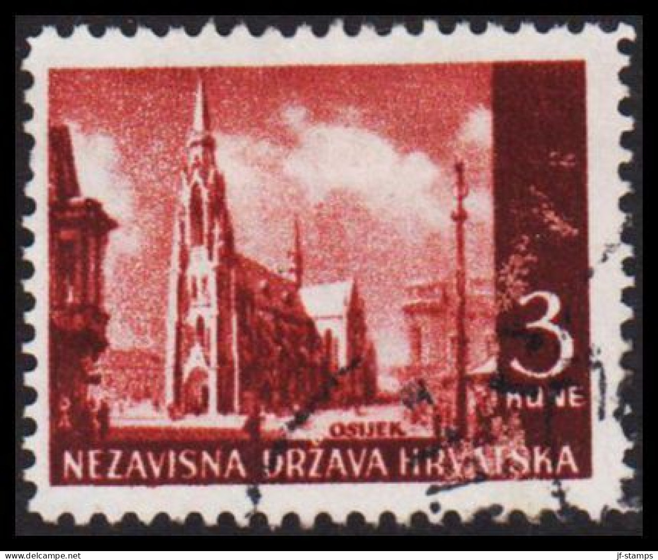 1941-1942. HRVATSKA Landscapes 3 KUNE.  (Michel 53) - JF546047 - Croatia