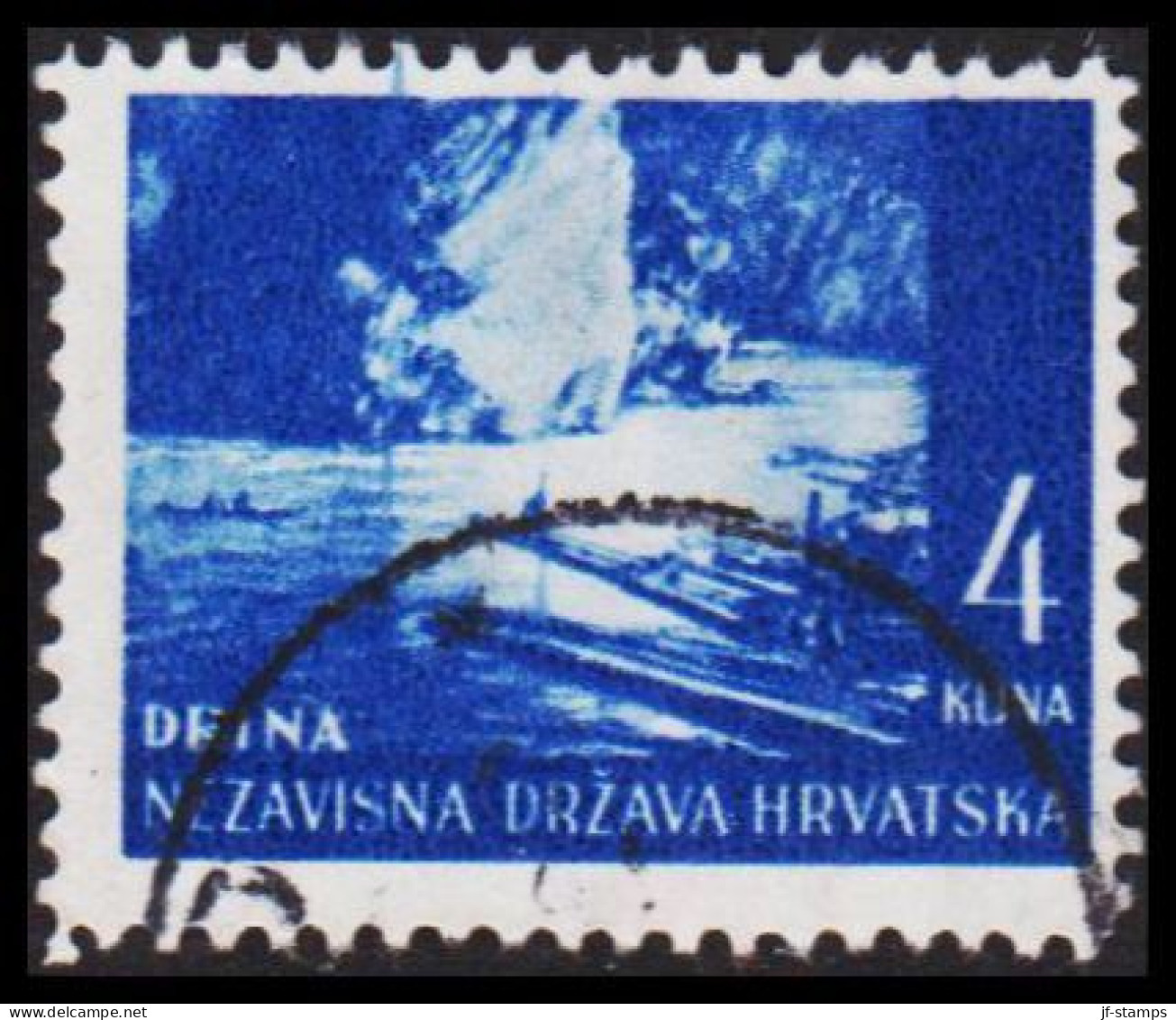 1941-1942. HRVATSKA Landscapes 4 KUNA.  (Michel 54) - JF546048 - Kroatië