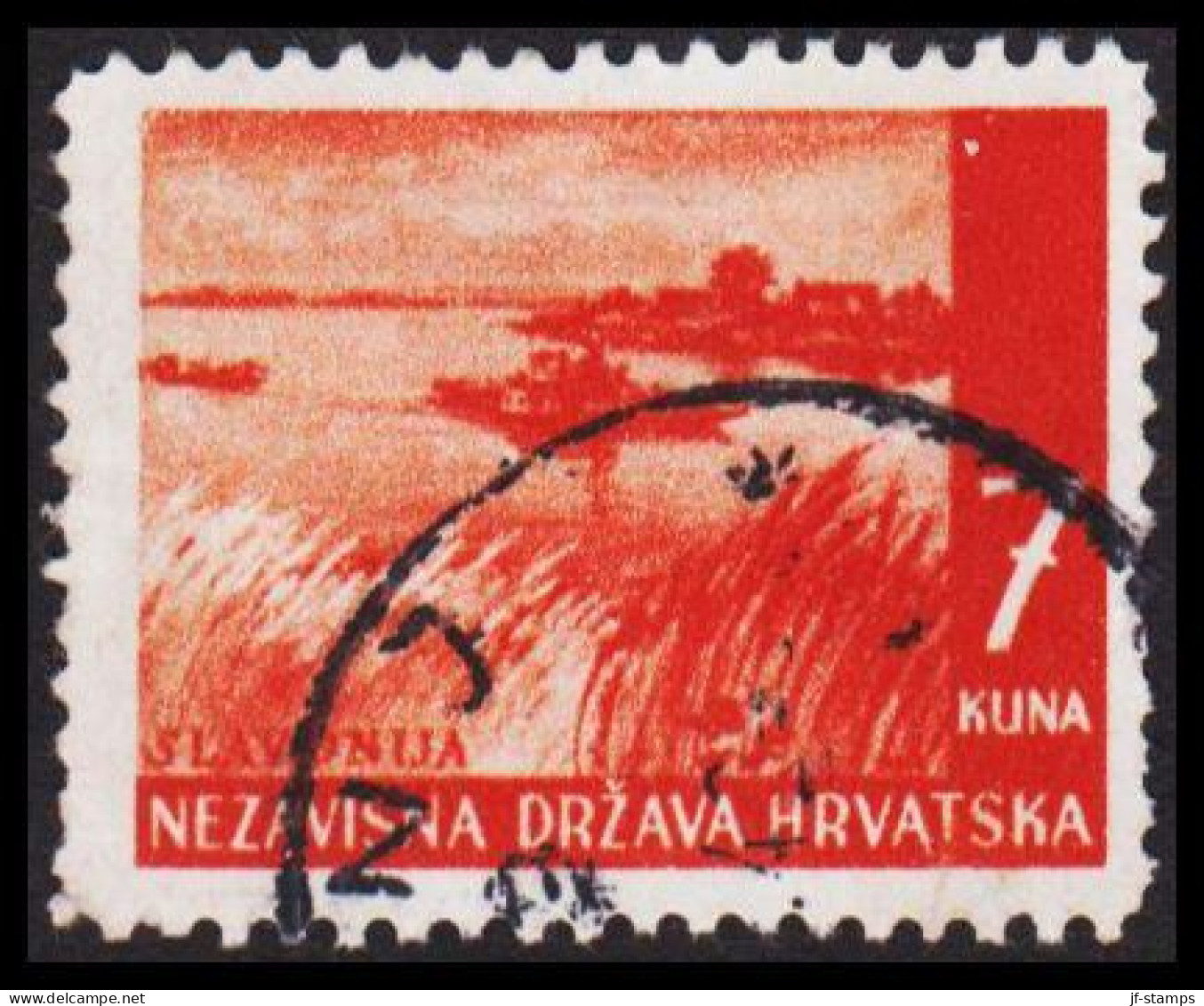 1941-1942. HRVATSKA Landscapes 7 KUNA.  (Michel 58) - JF546052 - Croatie