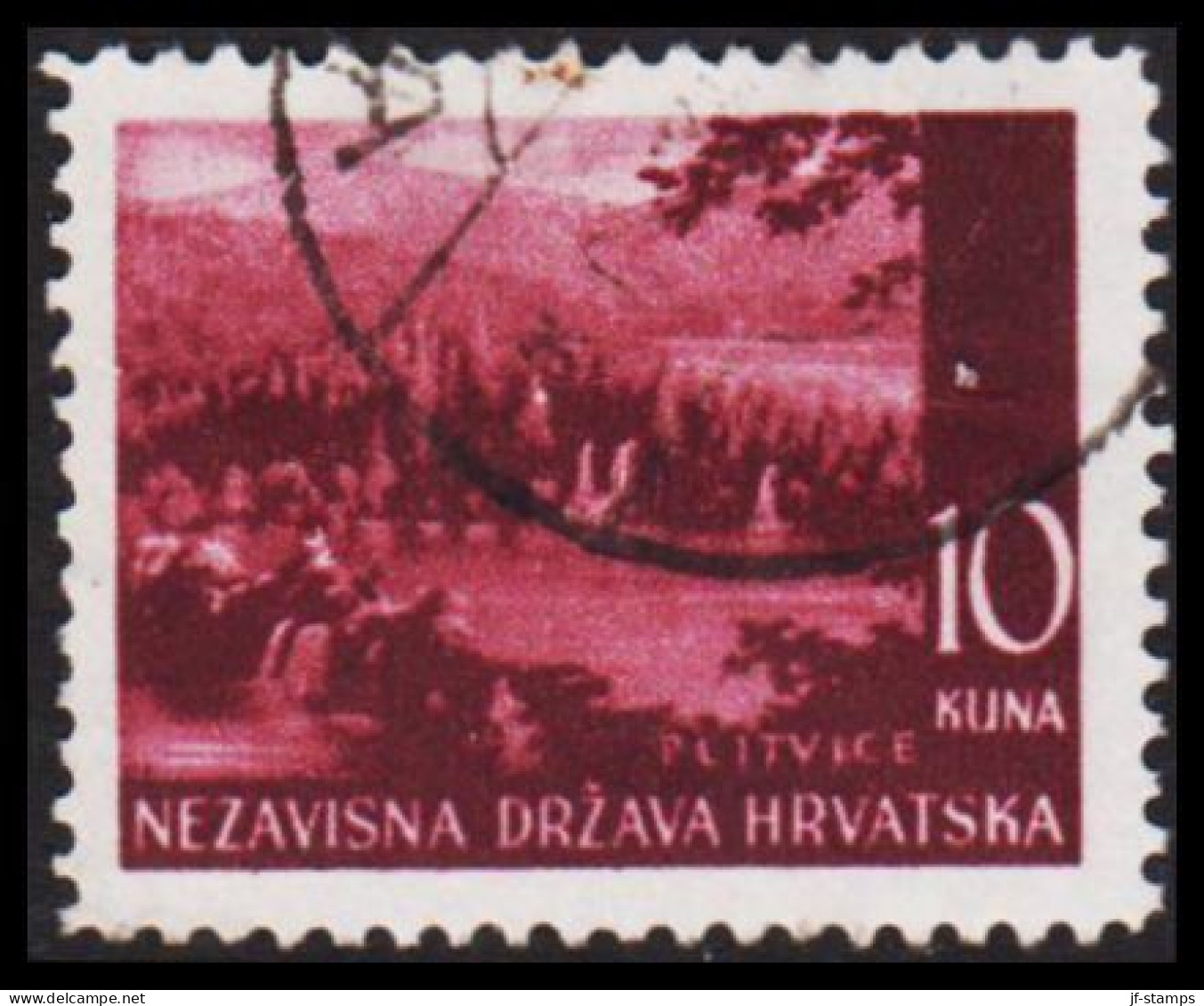 1941-1942. HRVATSKA Landscapes 10 KUNA.  (Michel 60) - JF546054 - Croatia