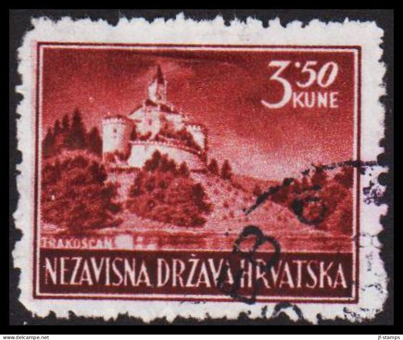 1943-1944. HRVATSKA Landscapes 3,50 KUNE.  (Michel 98) - JF546057 - Croatie