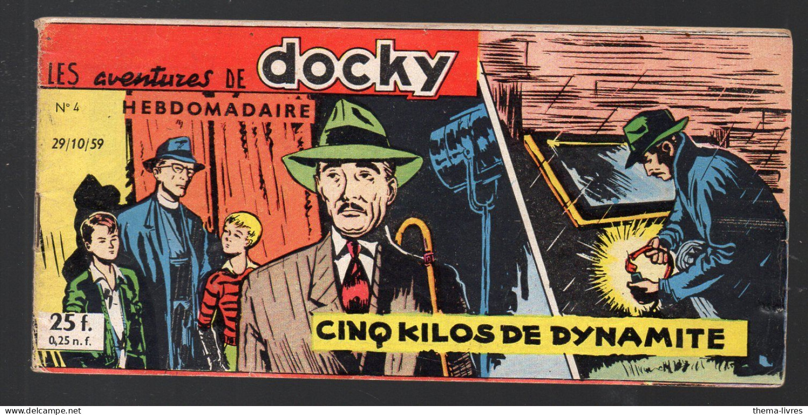BD  / LES AVENTURES DE DOCKY N°4  1959  5 Kilos De Dynamite   (PPP47356 / 04) - Altri & Non Classificati