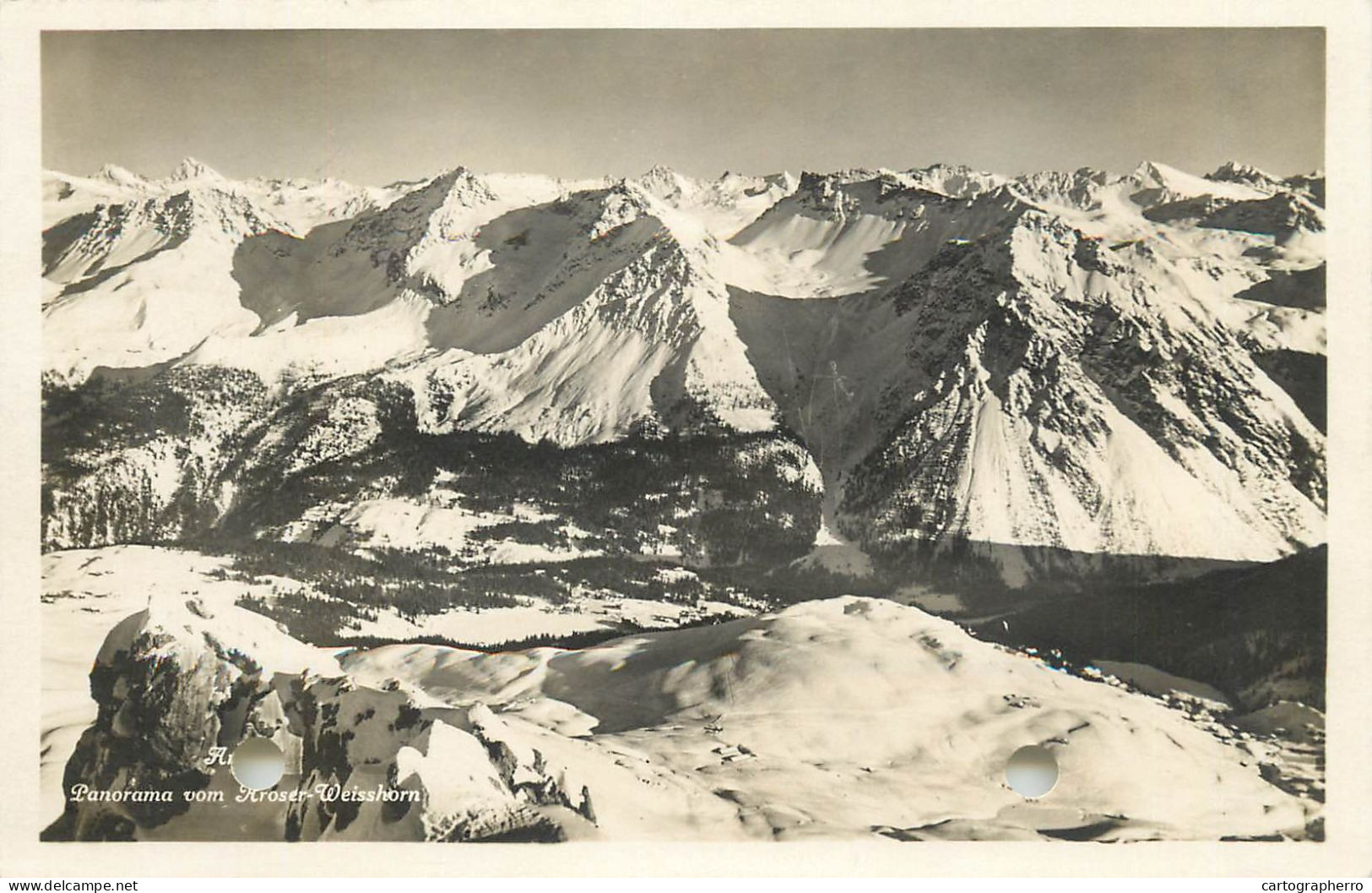 Switzerland Postcard Panorama Vom Kroser Weisshorn - Luzern