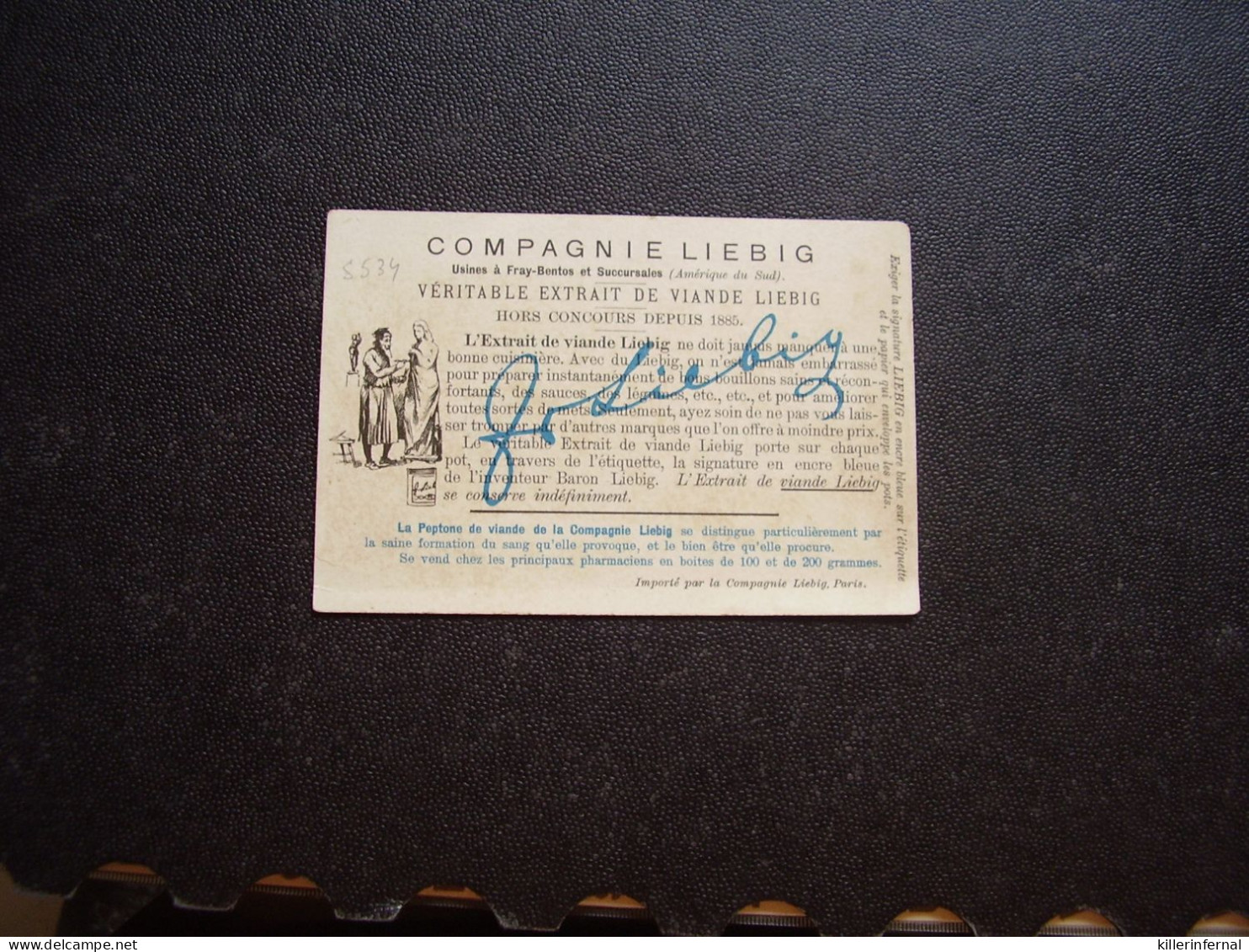 Original Old Card Chromo Liebig S 534 Sculpteurs Célèbres - Liebig