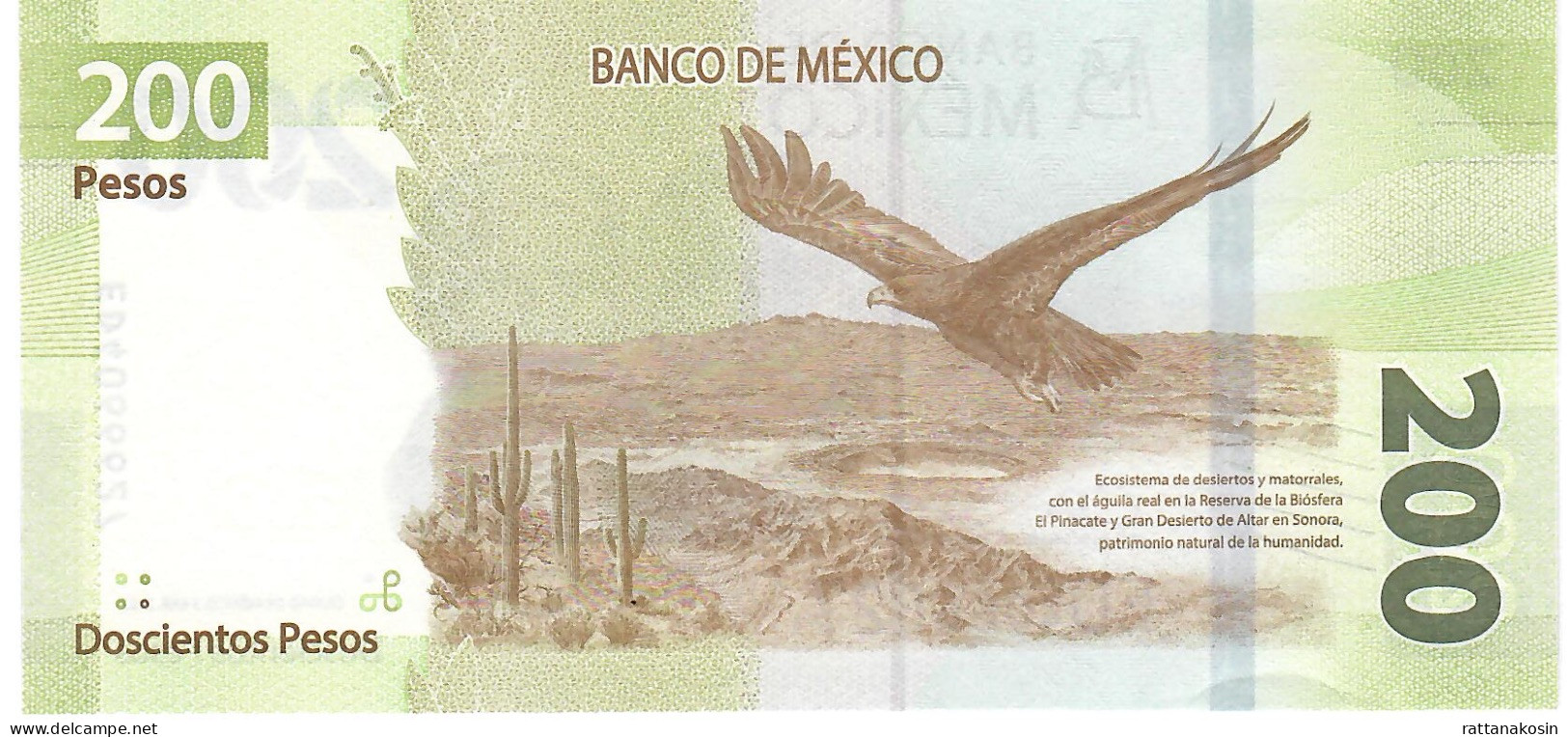 MEXICO P135j 200 PESOS 10.10.2022   #FB  UNC. - Mexique