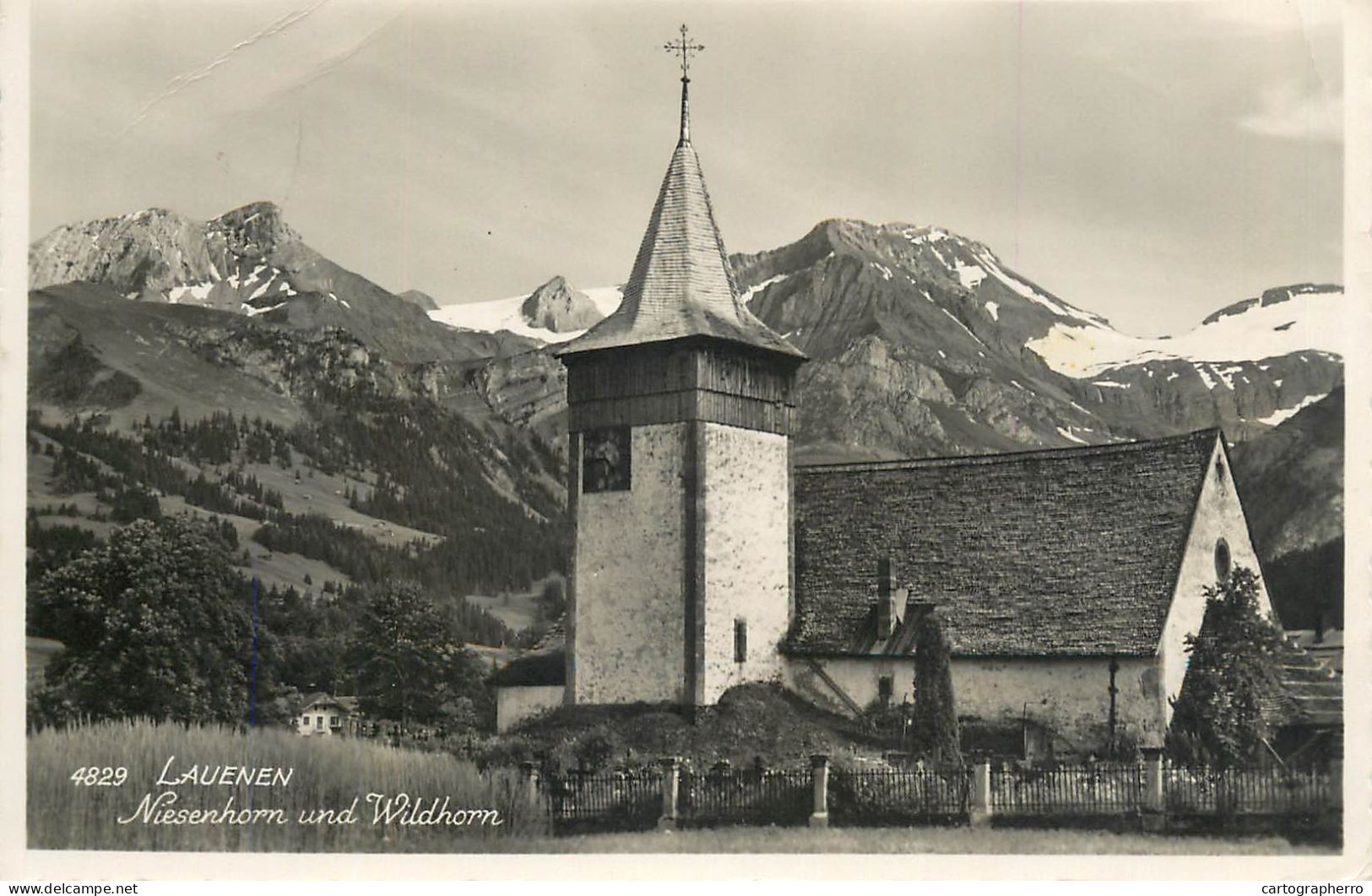Switzerland Postcard Lauenen Niesenhorn Und Wildhorn - Autres & Non Classés