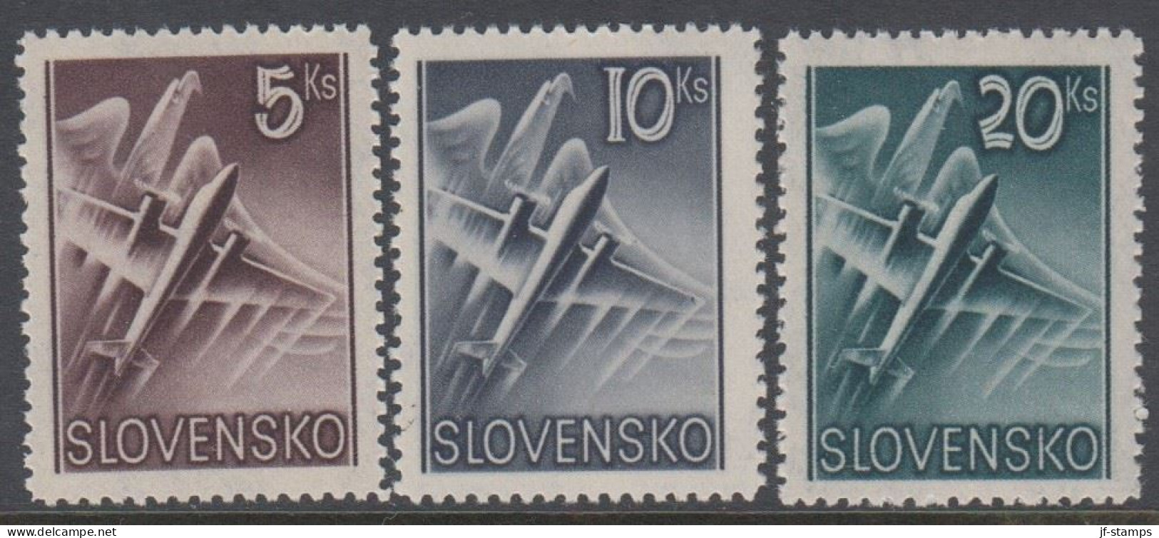 1940. SLOVENSKO Air Mail. Complete Set Of 3 Stamps. Never Hinged. (Michel 76-78) - JF418427 - Ongebruikt