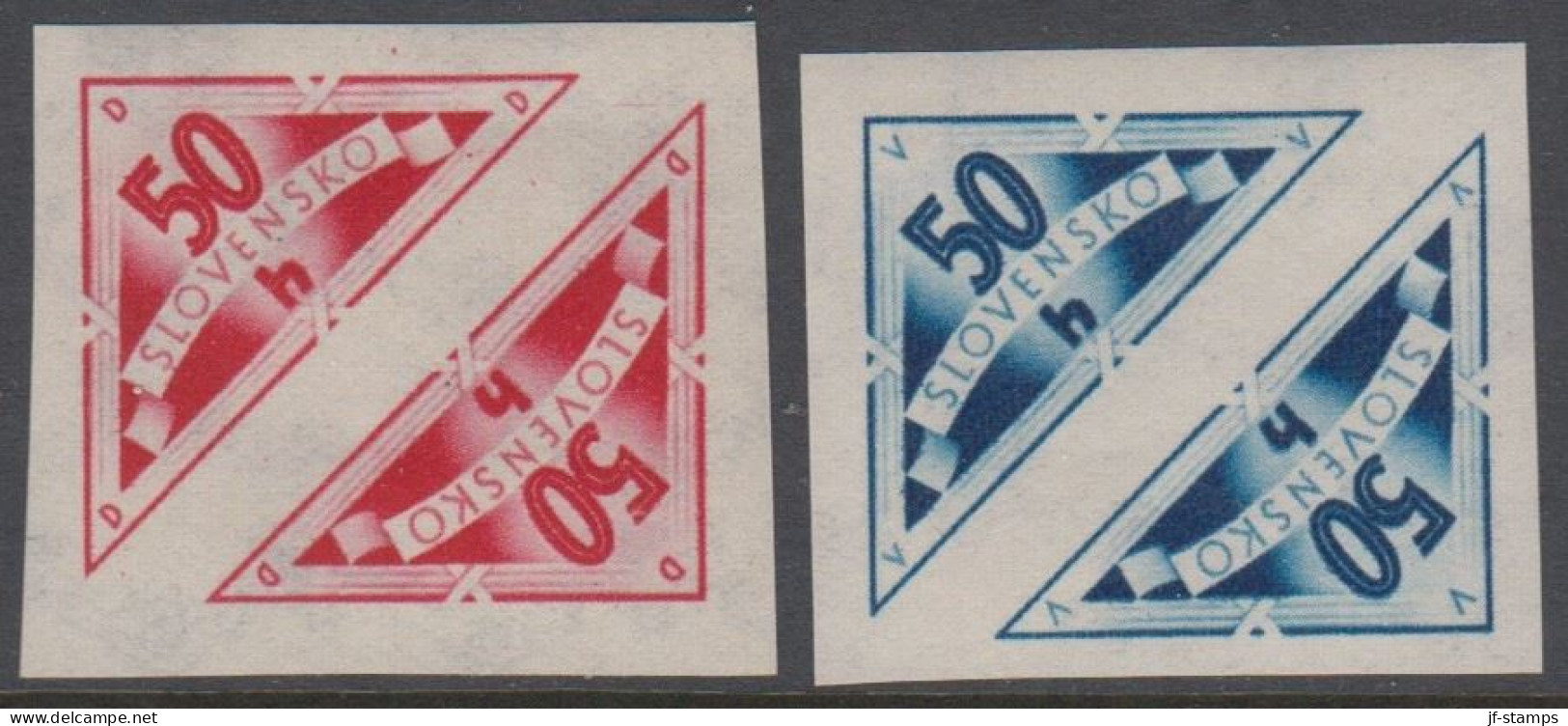 1940. SLOVENSKO Complete Set Of 2 Stamps. Never Hinged. (Michel 79-80) - JF418466 - Used Stamps