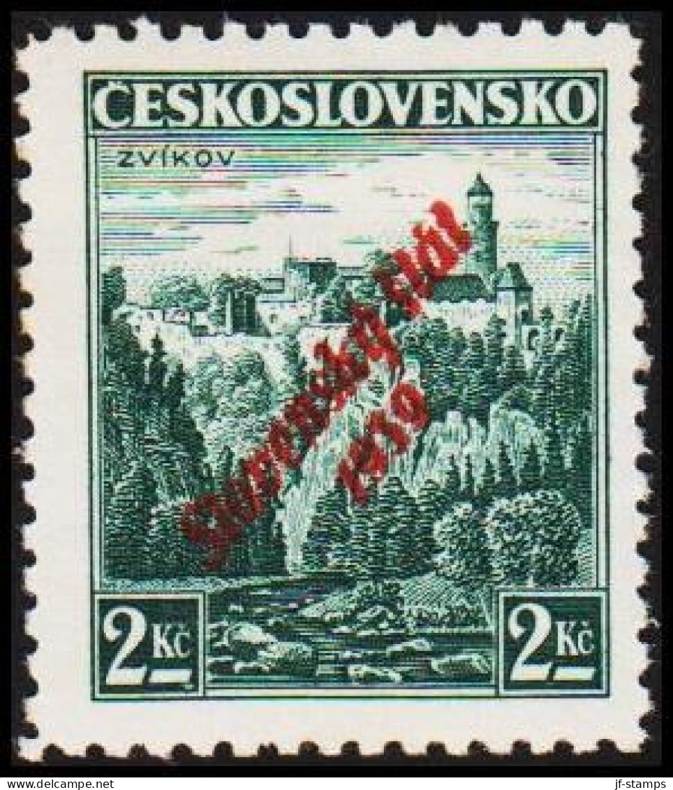 1939. SLOVENSKO Slovensky Stat 1939. On 2 Kc. Signed. Hinged. (Michel 16) - JF423014 - Neufs