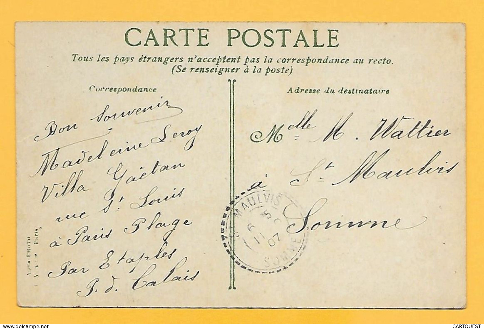 CPA Touquet - Paris-Plage - Pêcheuse De Crevettes - 1907 - Le Touquet