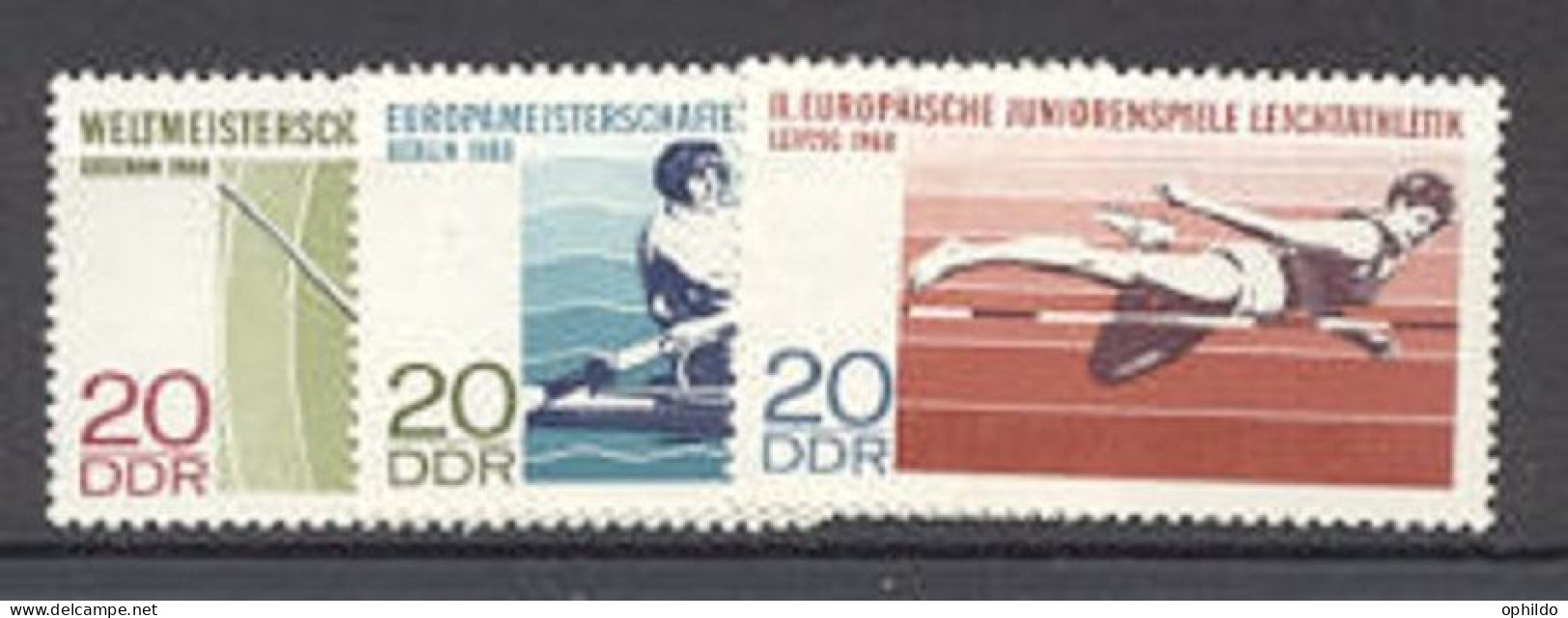 DDR   1068/1070   * *   TB  Sport   Cote 1.75 Euro   - Unused Stamps