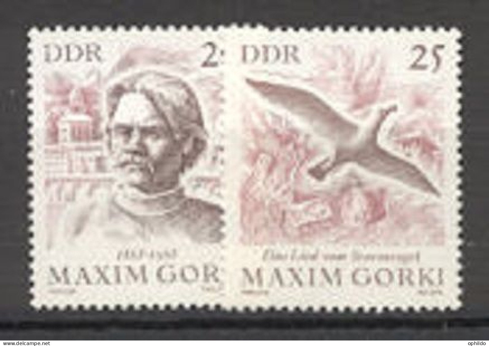 DDR   1047/1048  * *   TB  Dont Oiseau   - Unused Stamps