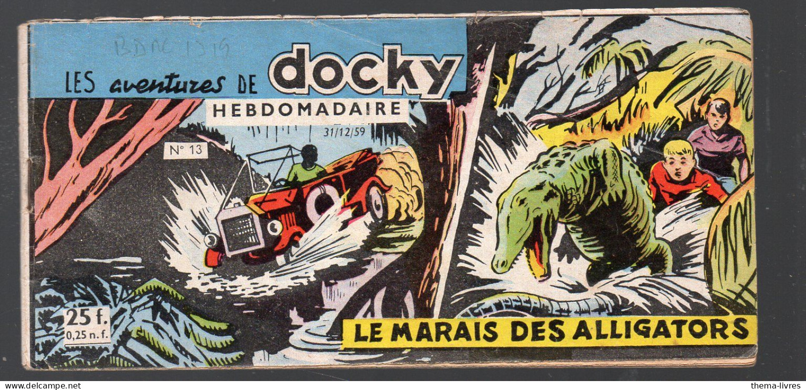 BD  / LES AVENTURES DE DOCKY N°13  1959  Le Marais Des Alligarors    (PPP47356 / 13) - Otros & Sin Clasificación