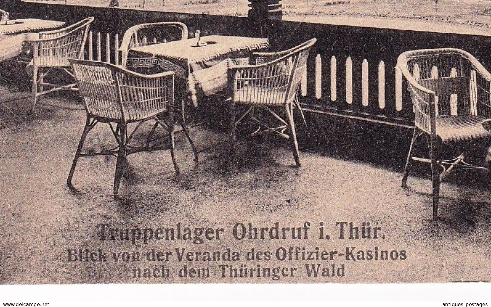 WW1 Deutschland 1915 Brief Stempel Kriegsgefangenen Sendung Geprüft Truppenlager Ohrdruf i Thür Libourne