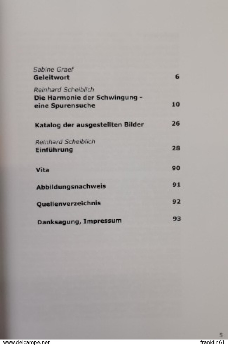 Harmonie Der Schwingung- Ästhetik Der Struktur. Ausstellung. - Other & Unclassified