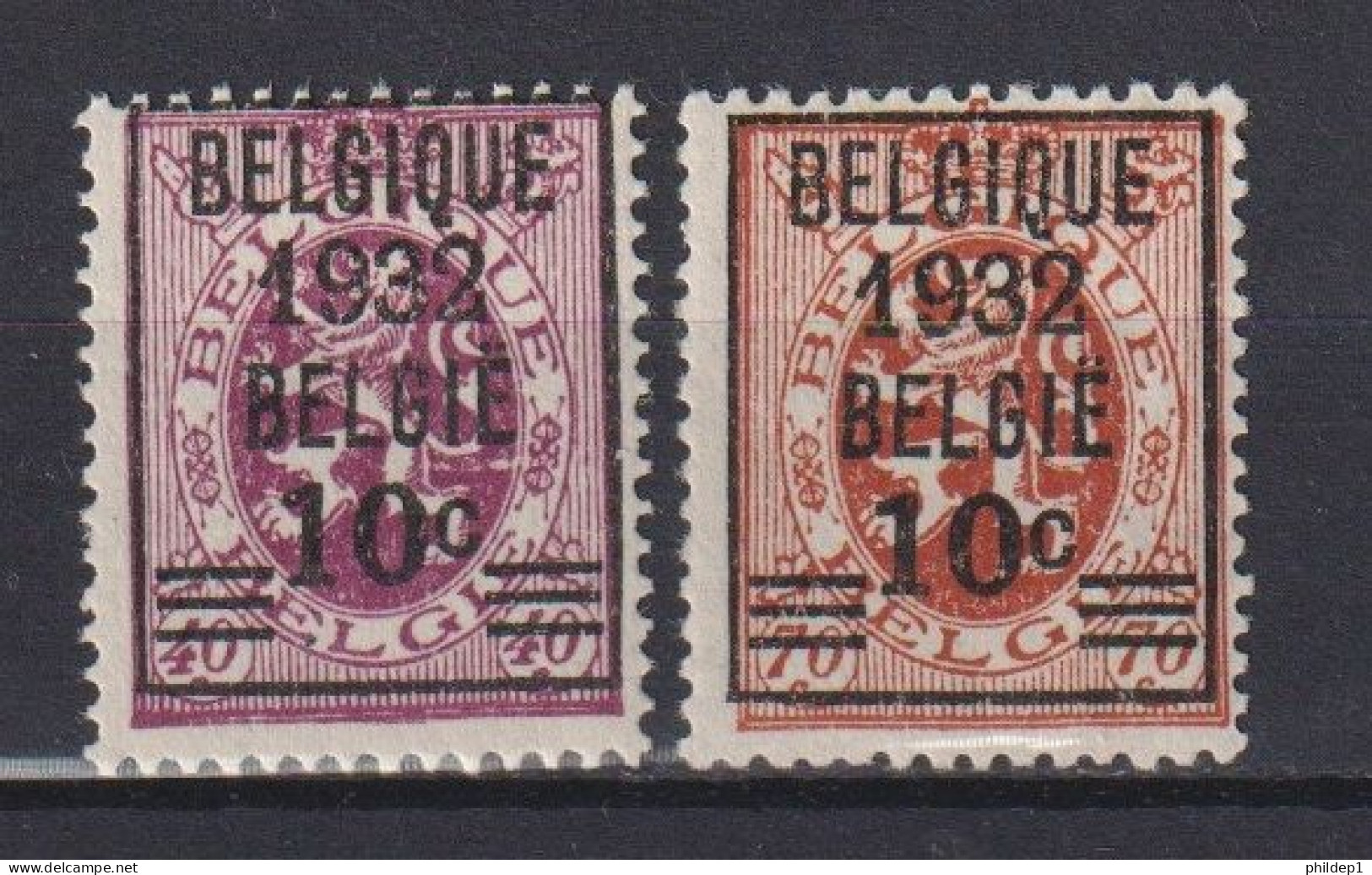 Belgique: COB N° 333/34 **, MNH, Neuf(). TB !!! Mais Un Plis Sur Le 334 !! - Unused Stamps