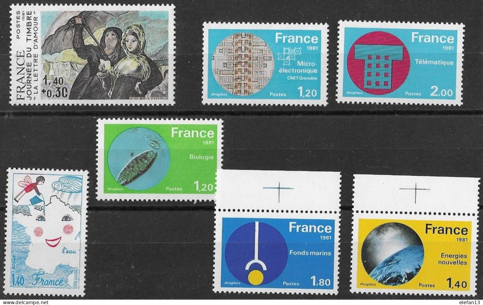 FRANCE N°2124 Et 2125 ** + 2126 à 2130 ** Série Complète  Neufs Sans Charnière Luxe MNH - Unused Stamps