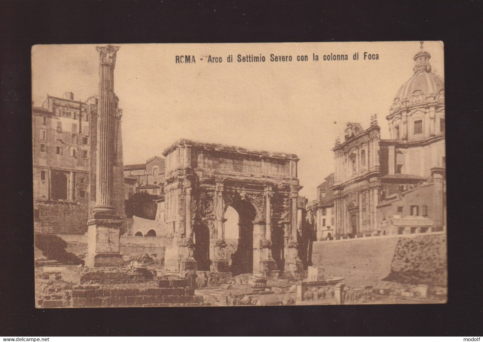 CPA - Italie - Roma - Arco Di Settimo Severo Con La Colonna Di Foca - Circulée En 1913 - Altri Monumenti, Edifici