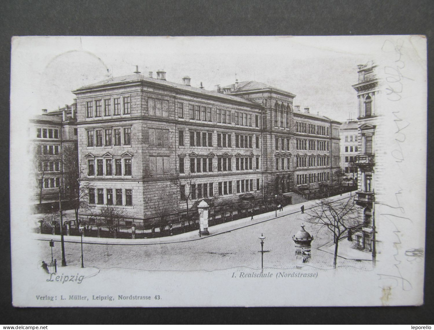 AK LEIPZIG Nordstrasse Realschule 1908 /// D*59539 - Leipzig