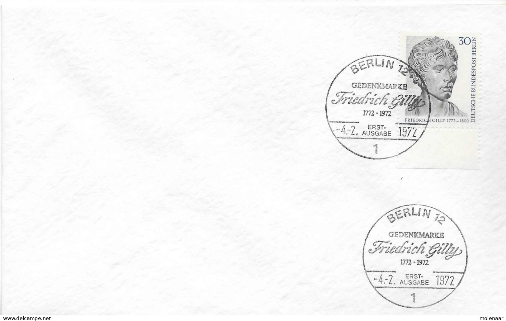 Postzegels > Europa > Duitsland > Berlijn > 1e Dag FDC (brieven) > 1971-1980 Met No. 422 (17294) - 1971-1980