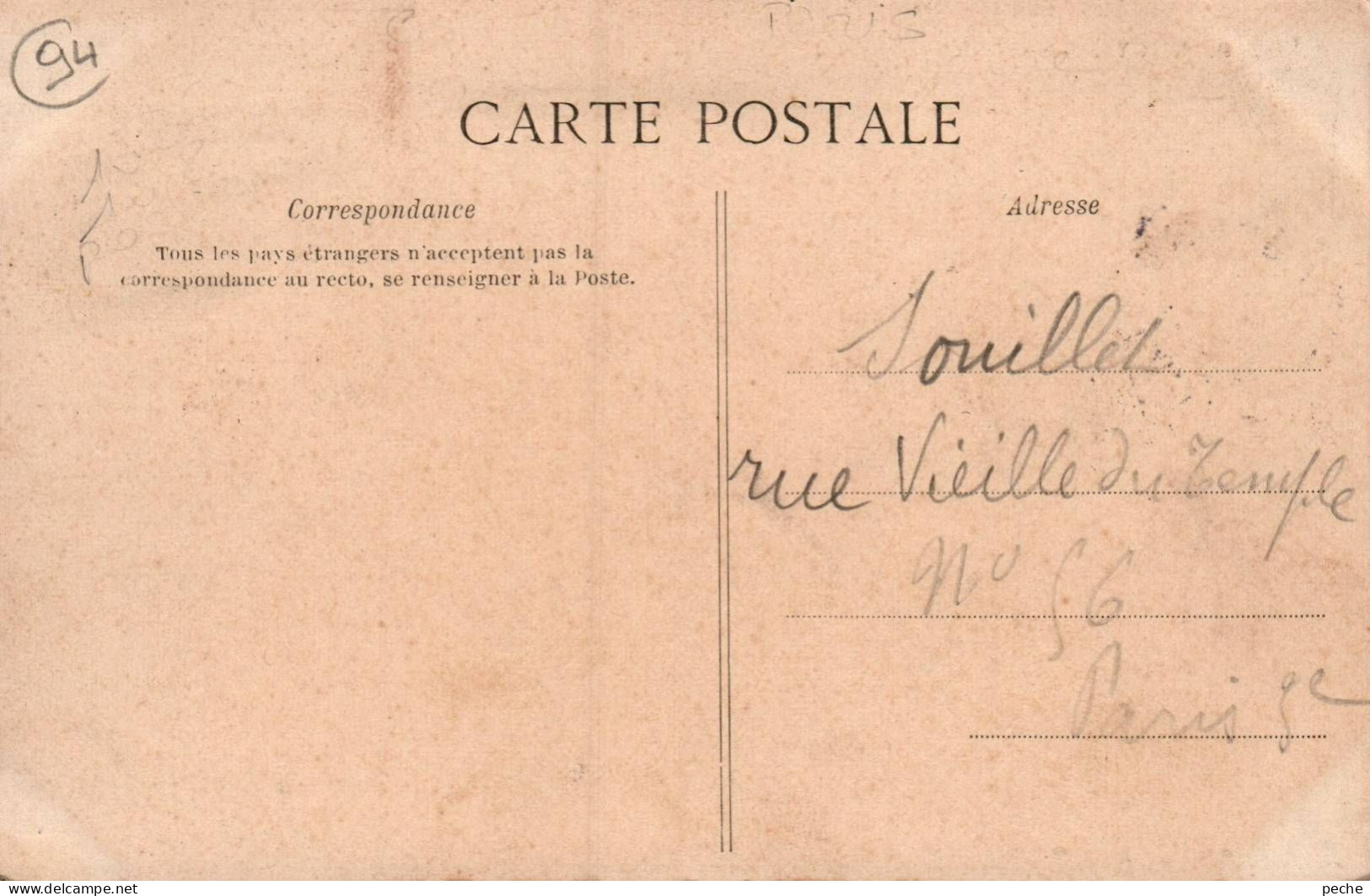 N°2241 W -cachet Convoyeur Coubert à Paris - Railway Post